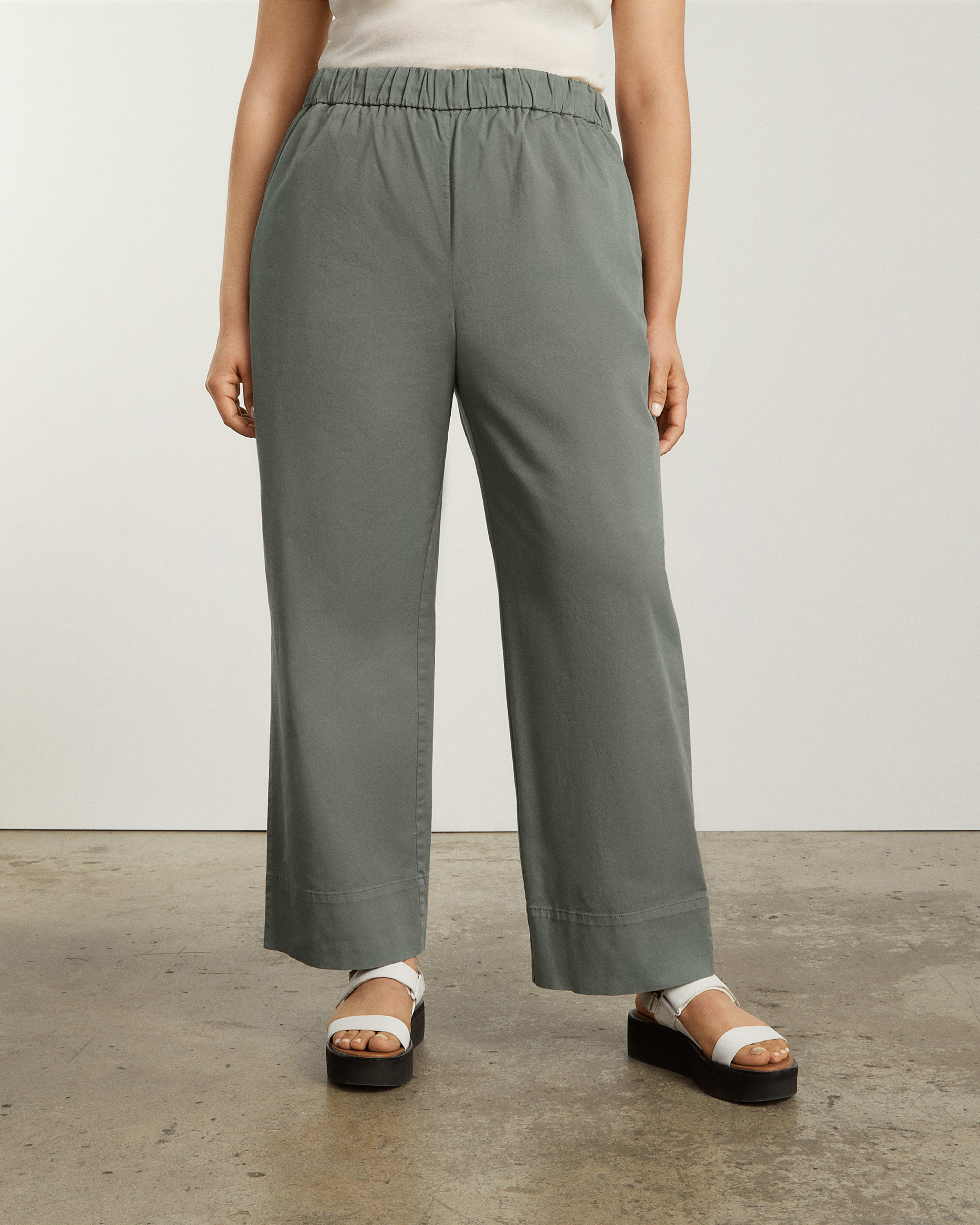 The Easy Pant Pewter Green – Everlane
