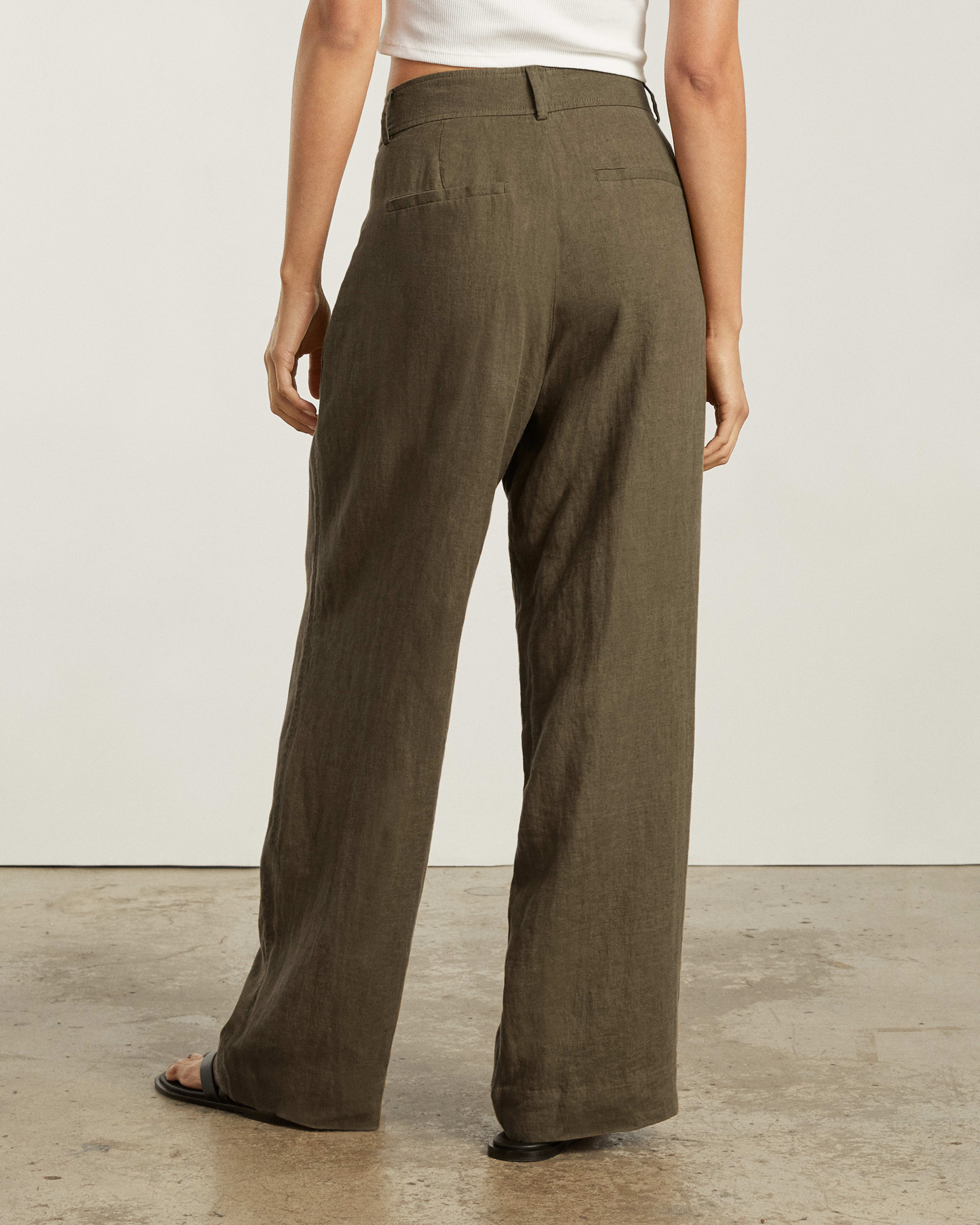 The Linen Way-High® Drape Pant Beech – Everlane
