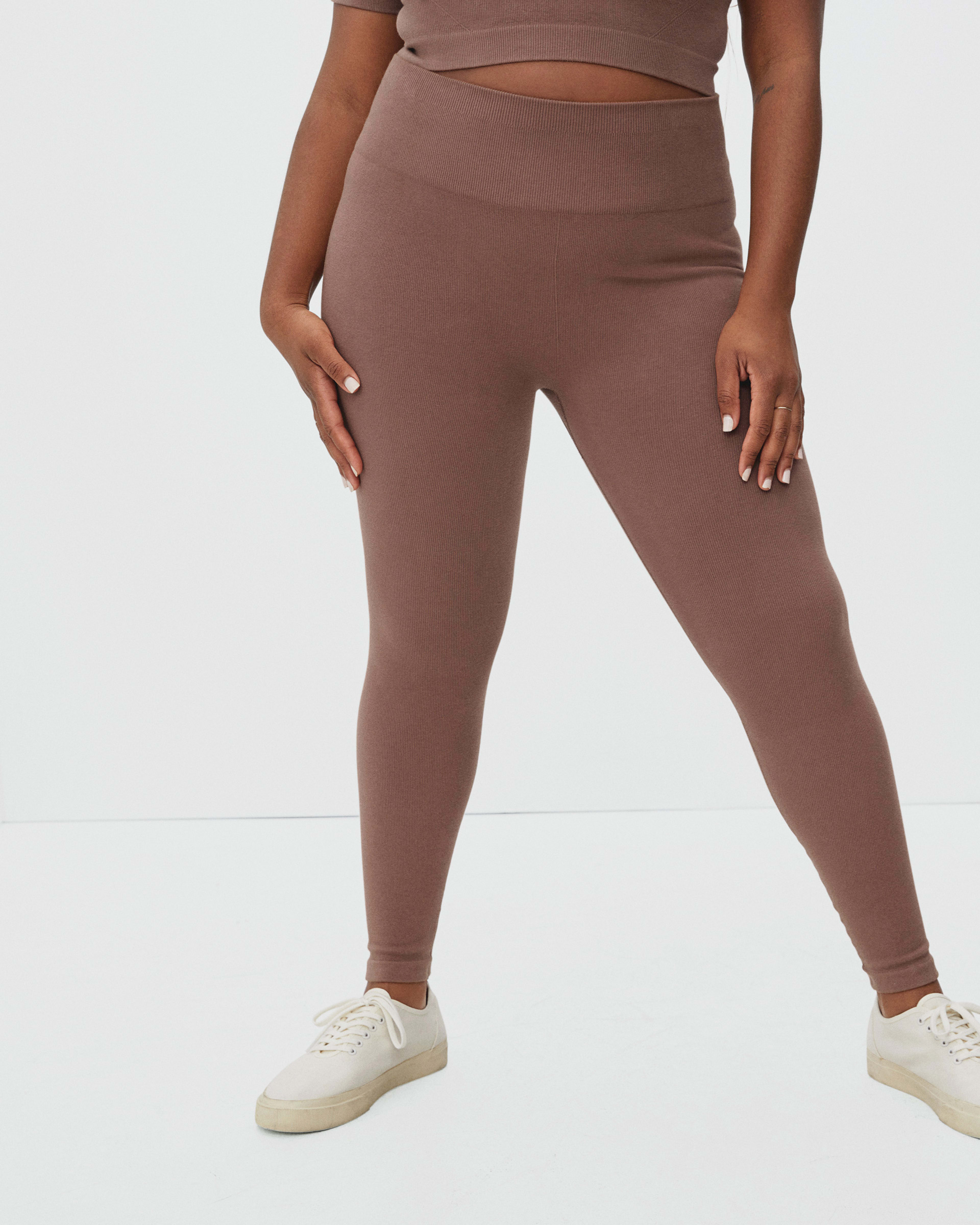 Women's Ribbed High Waist Legging made with Organic Cotton