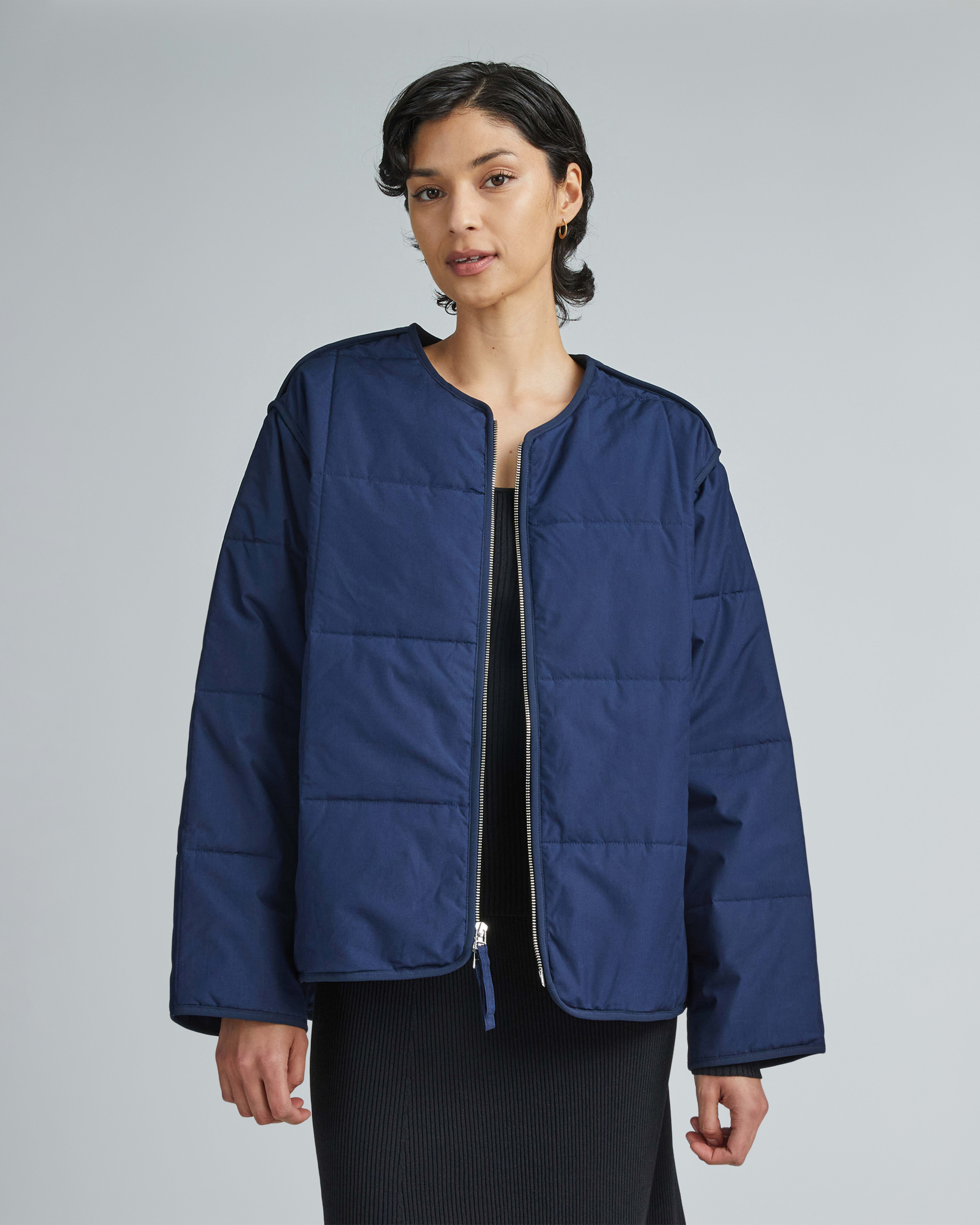 The Filled Canvas Jacket Deep Navy – Everlane
