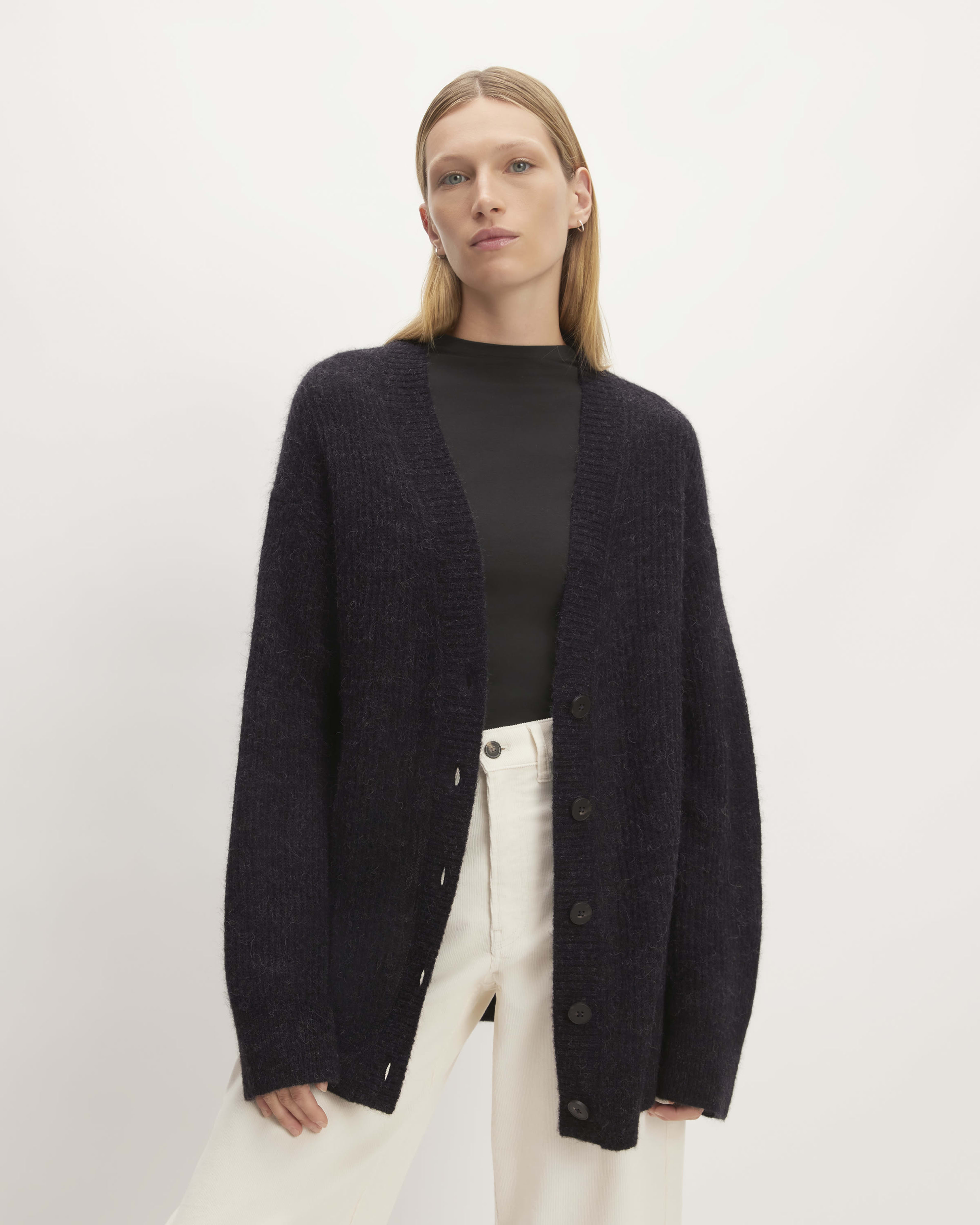 Womens black shop oversized cardigan