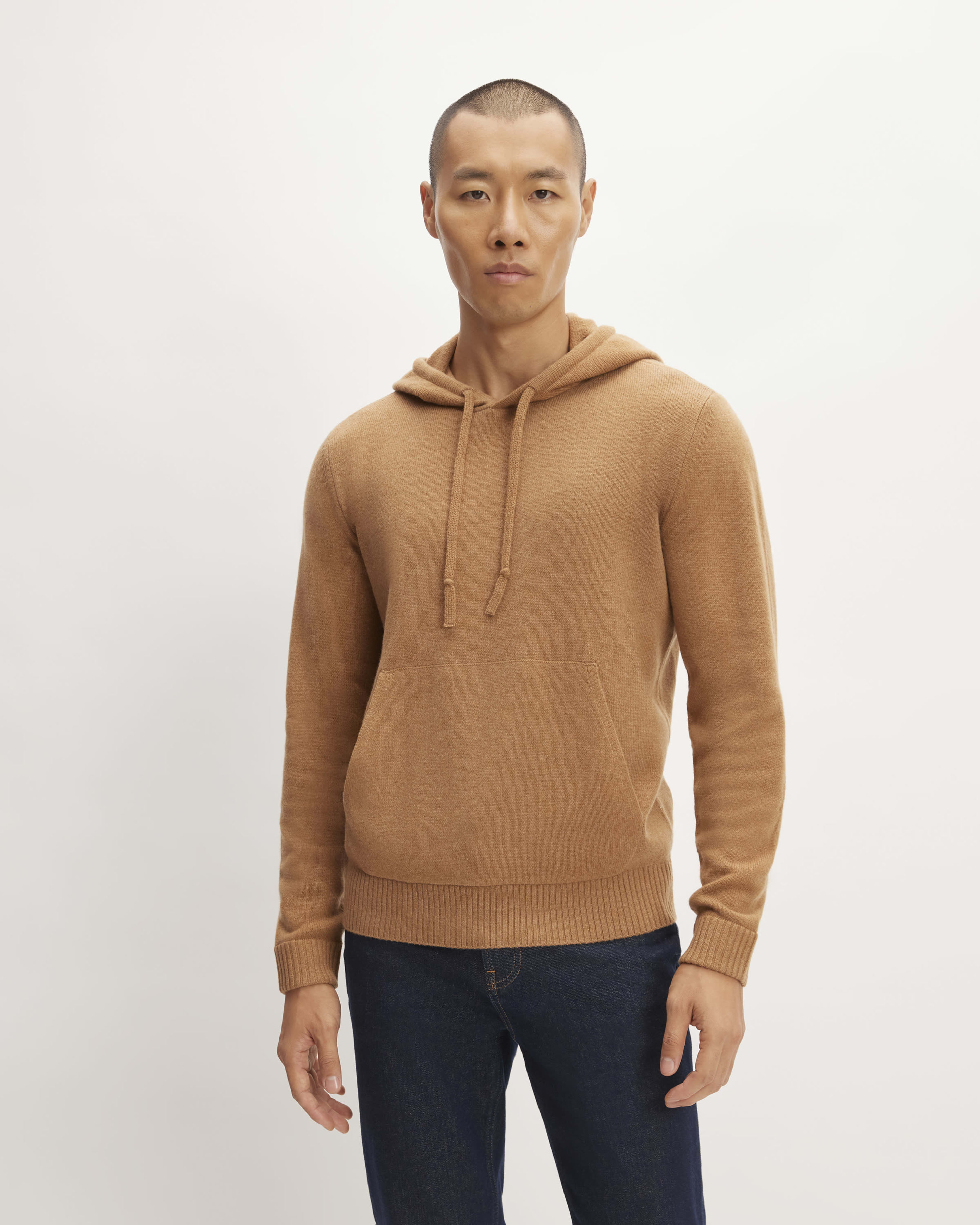 The Felted Merino Hoodie Deep Camel Everlane