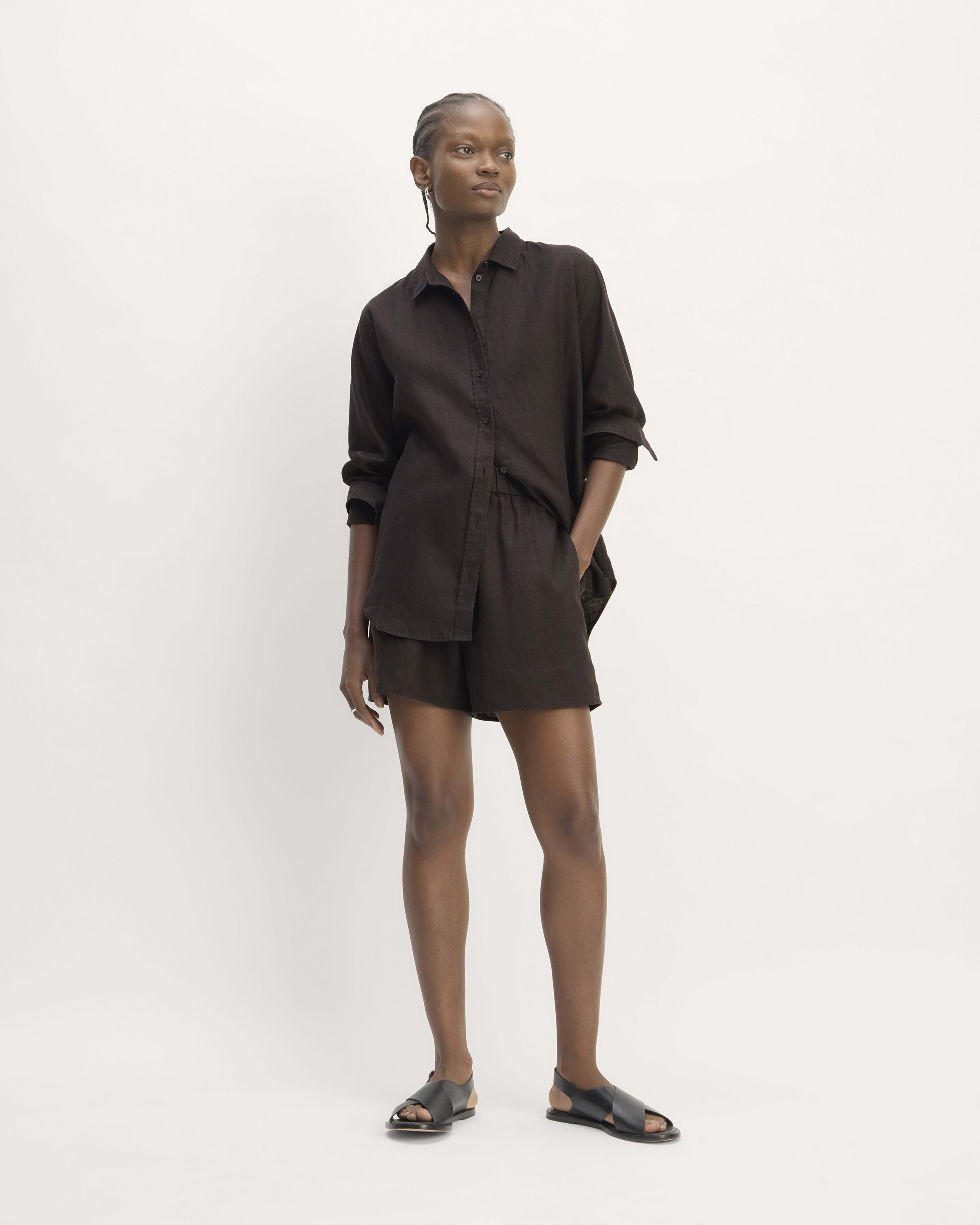 The Easy Short Trench Coat Khaki Everlane