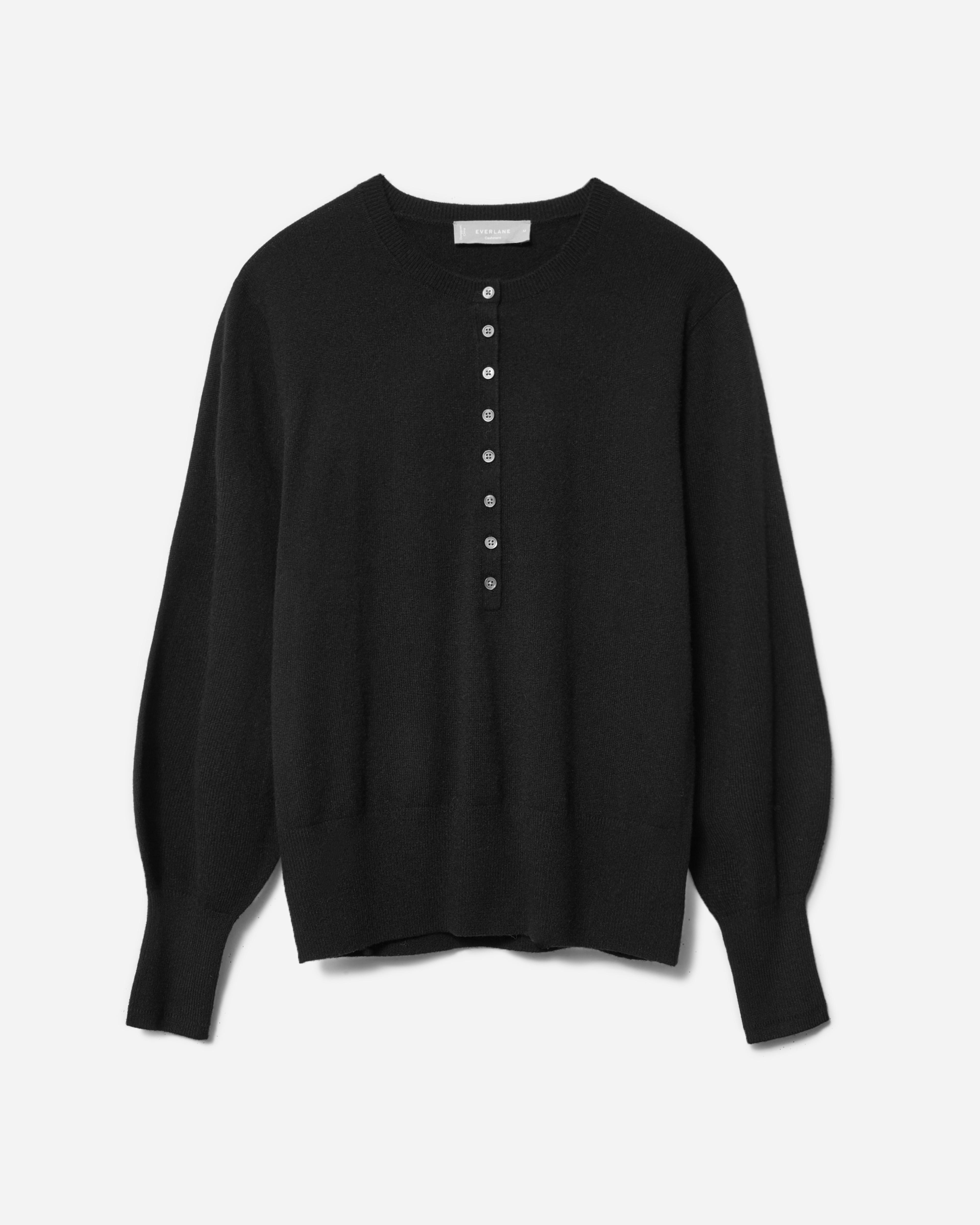 The Cashmere Henley Black Everlane
