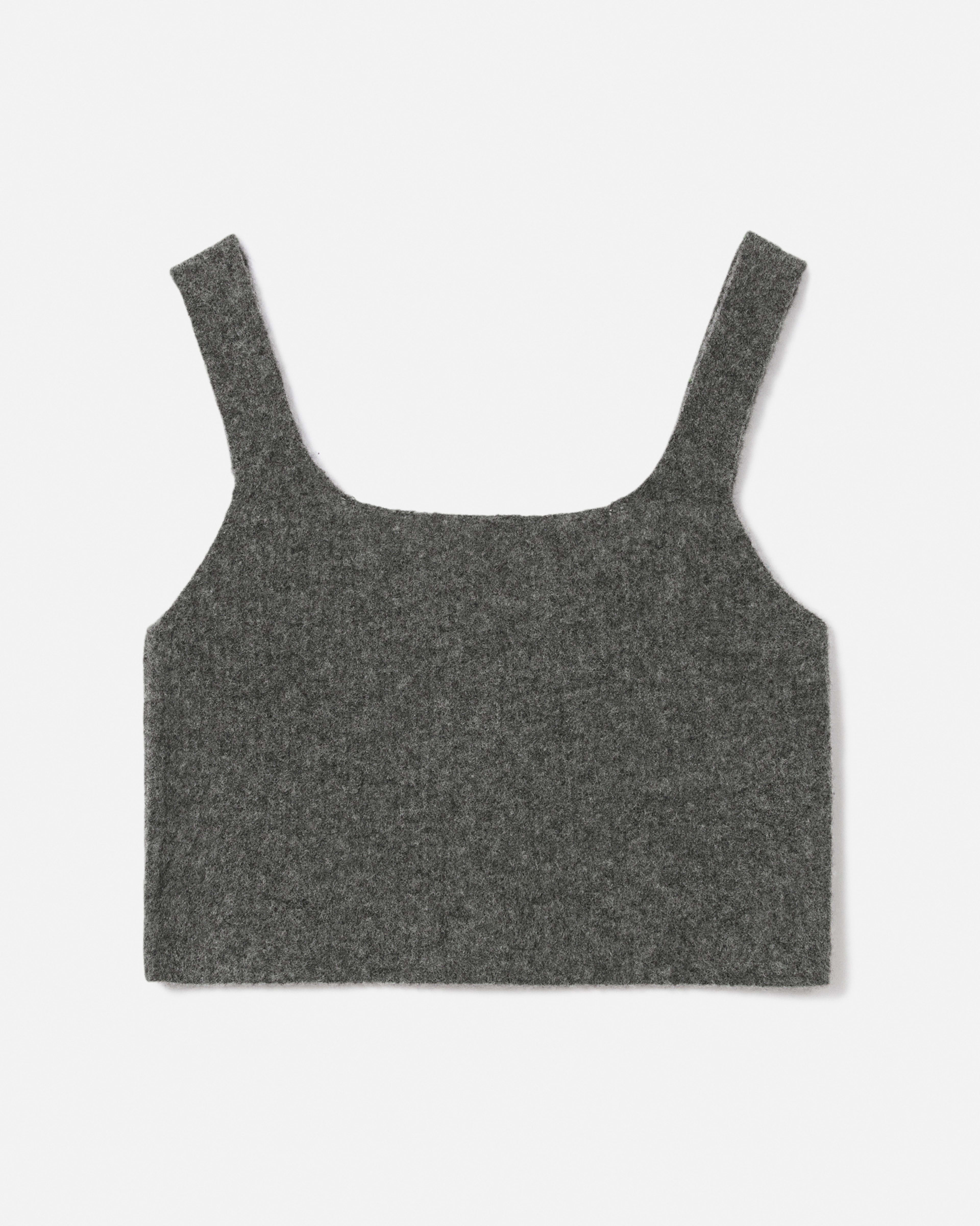 The CozyStretch Tank Heathered Charcoal Everlane