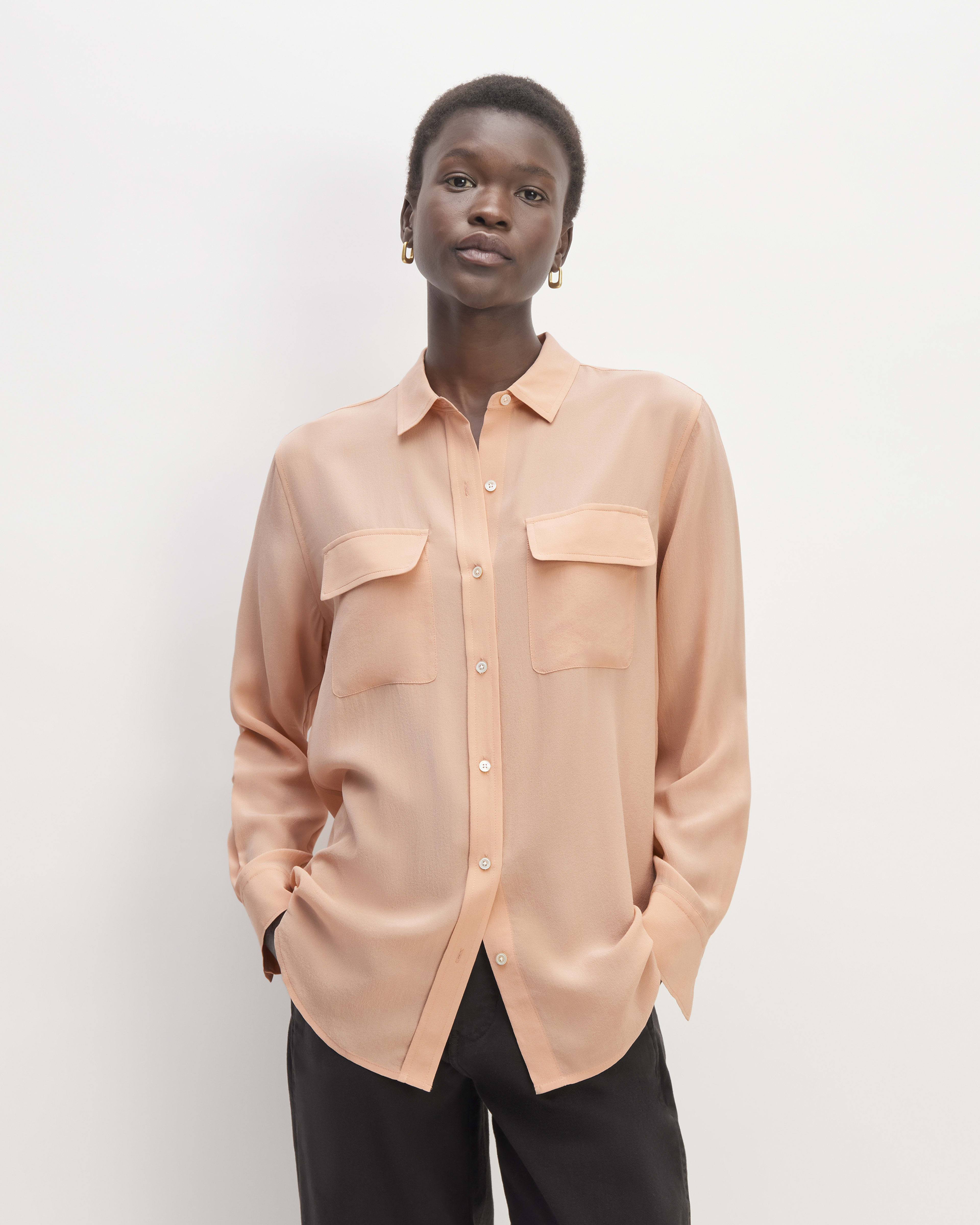Blush pink dress shirt hot sale