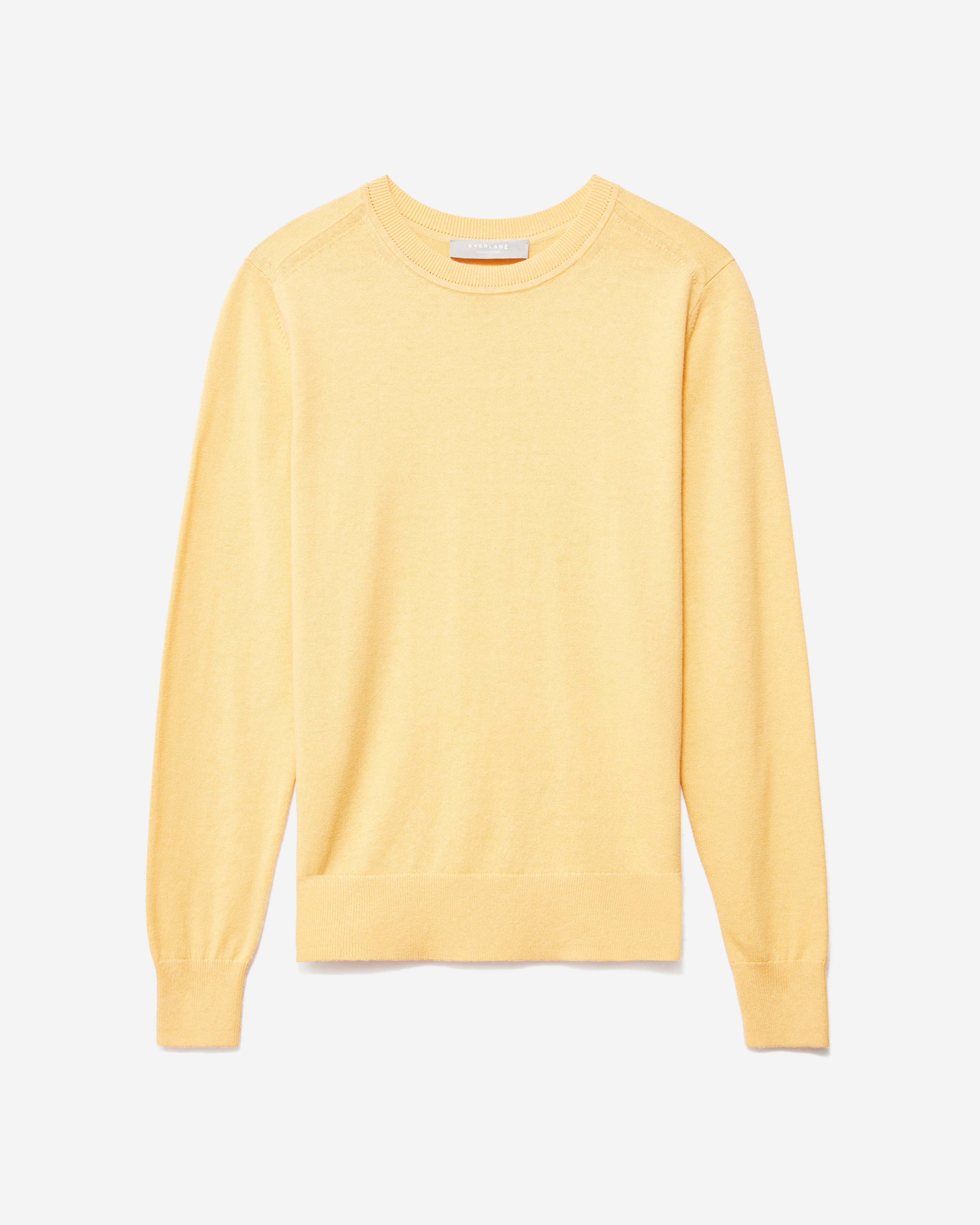 The Organic Cotton Crewneck Sweater Orange Cream – Everlane