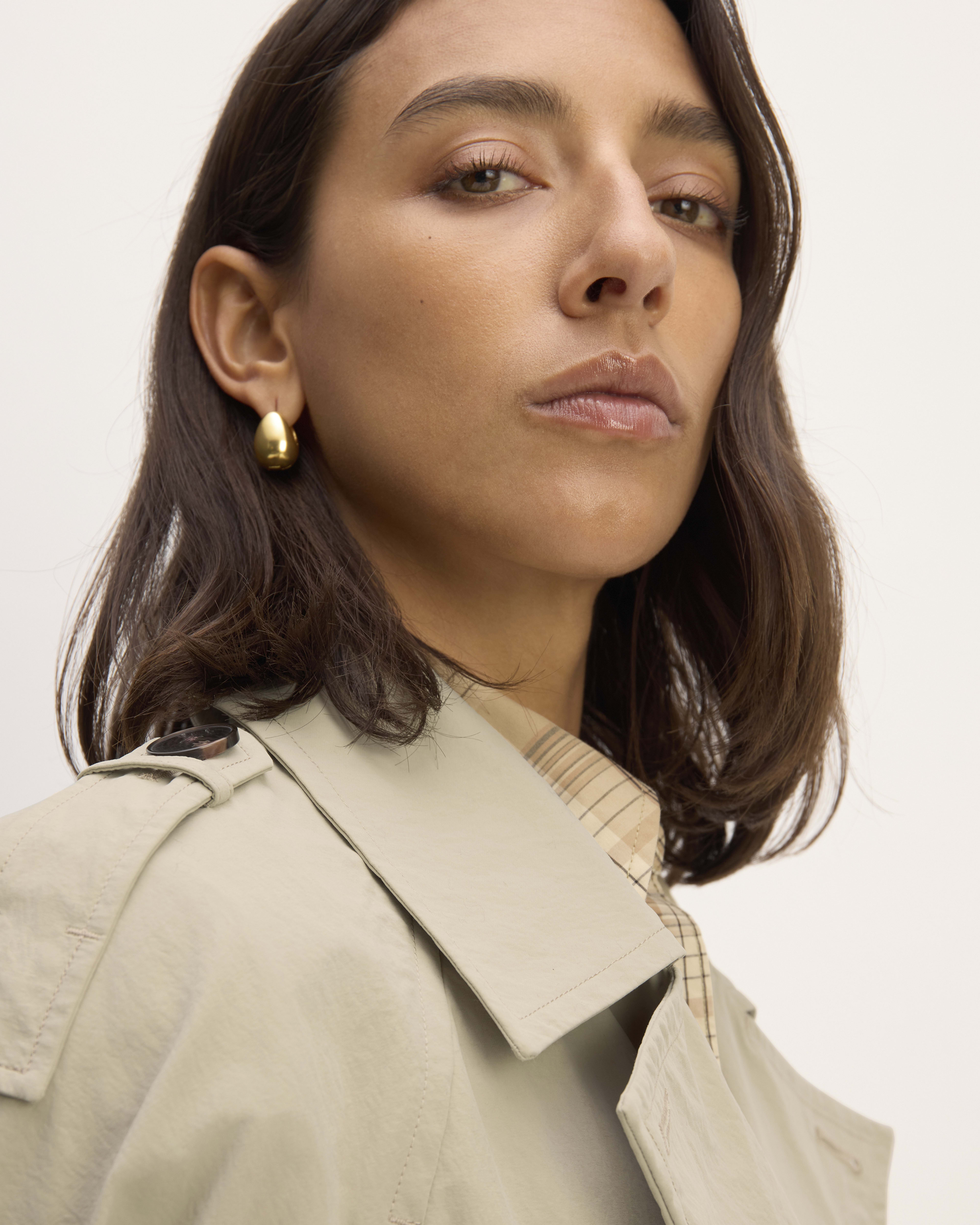 The ReNew Long Trench Coat Trench Coat Khaki Everlane