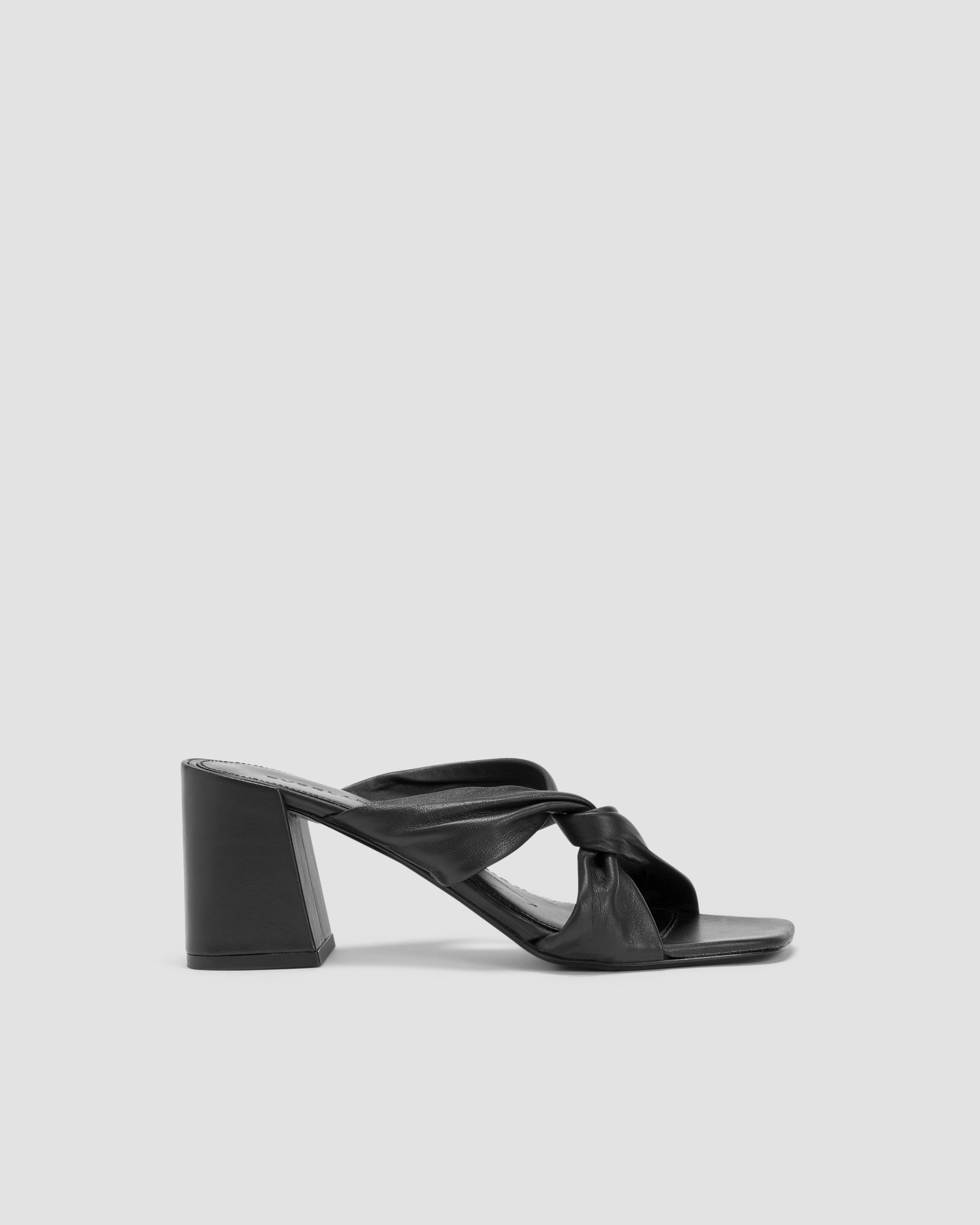 The Block Heel Sandal Sand Lizard Everlane