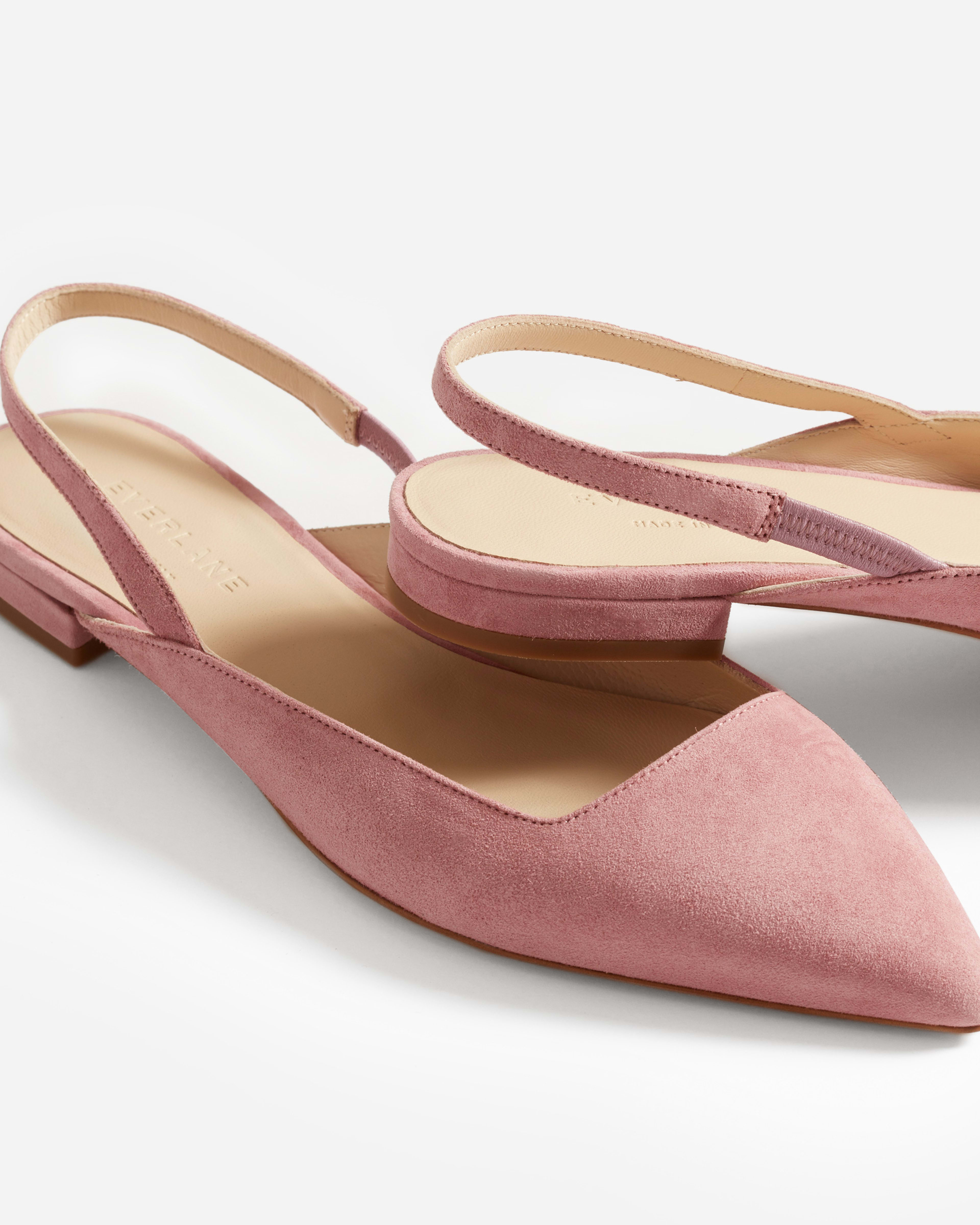 The Editor Slingback Rosewood Suede – Everlane