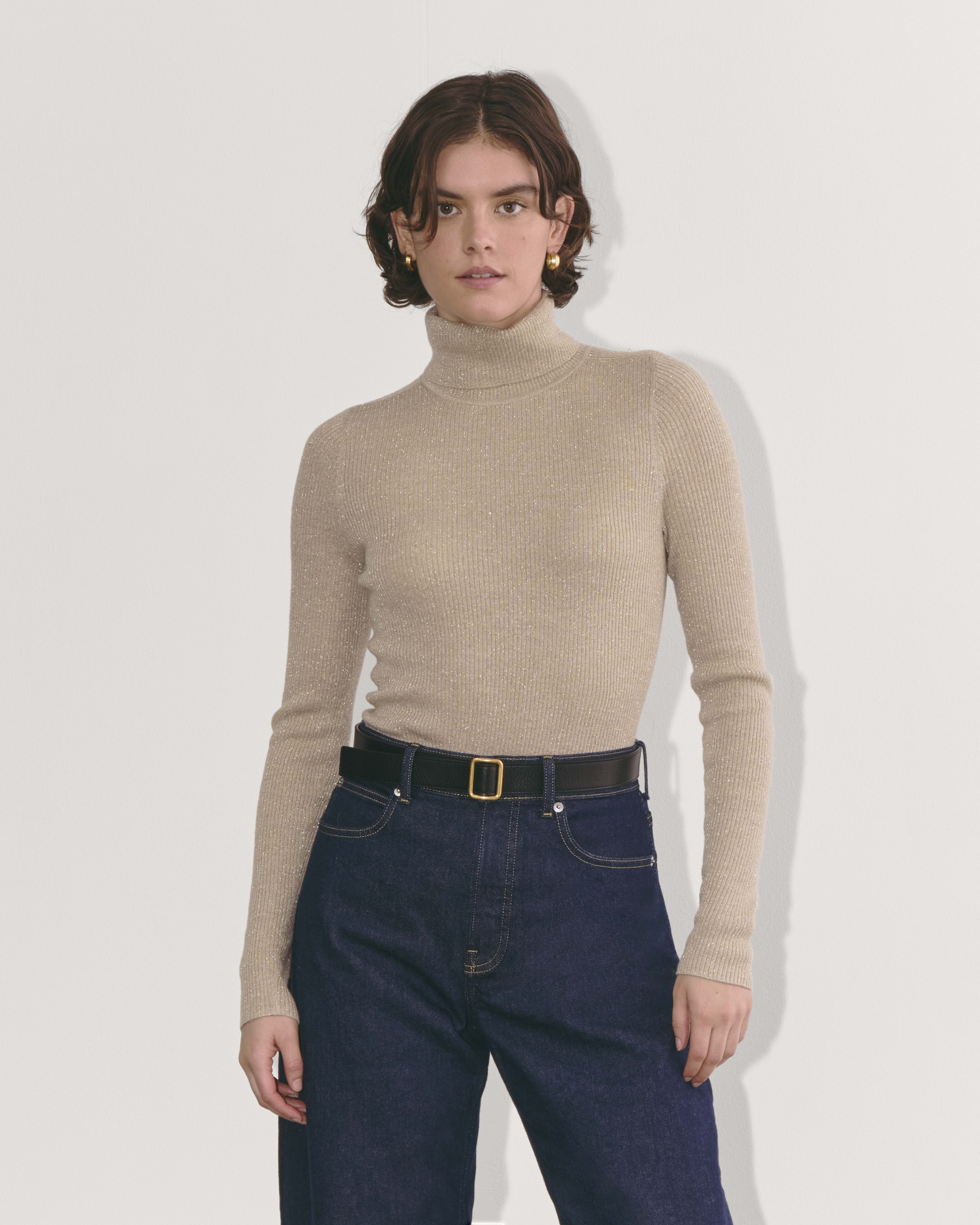 Everlane pima micro rib turtleneck shop