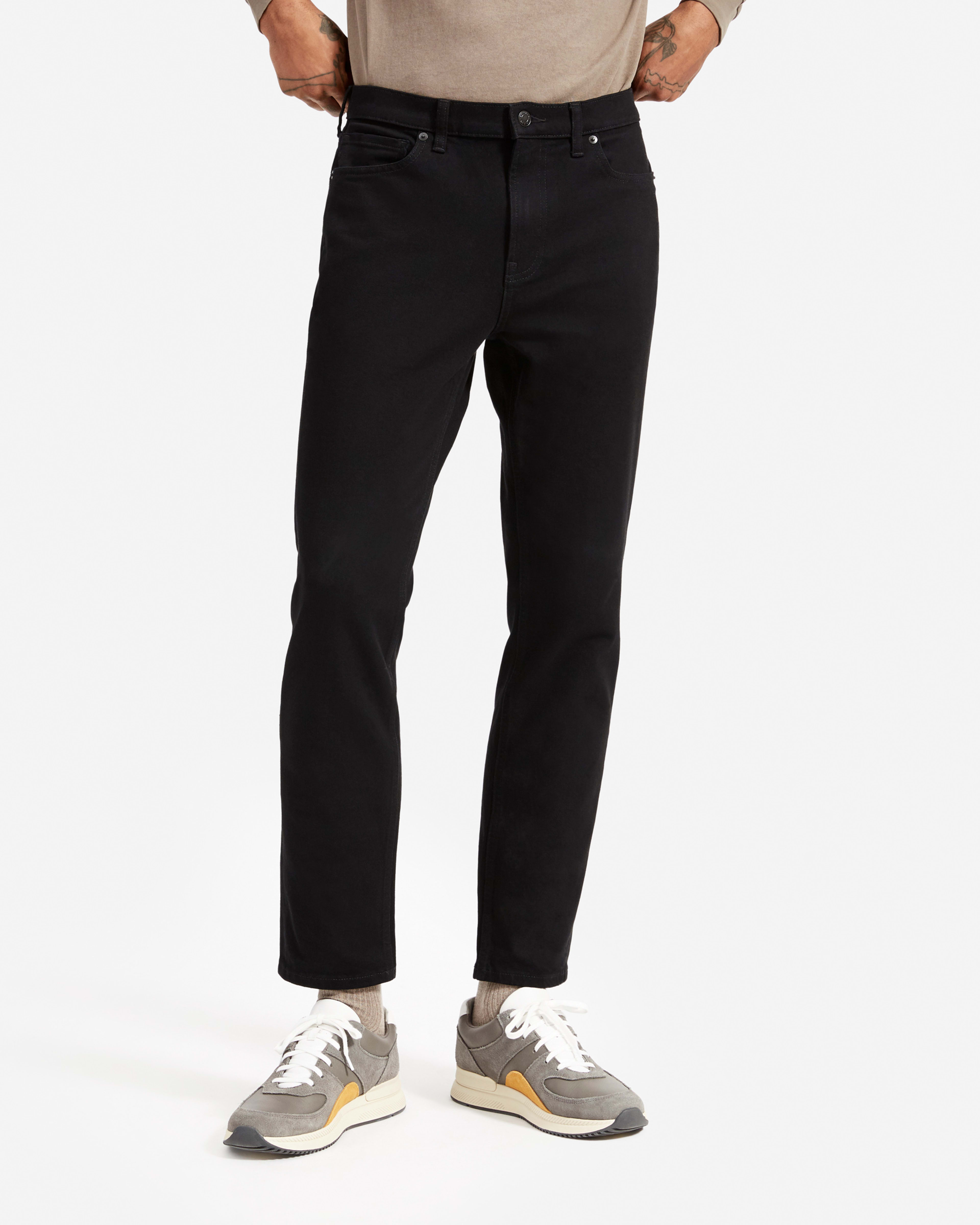 The Relaxed 4-Way Stretch Organic Jean | Uniform Black – Everlane