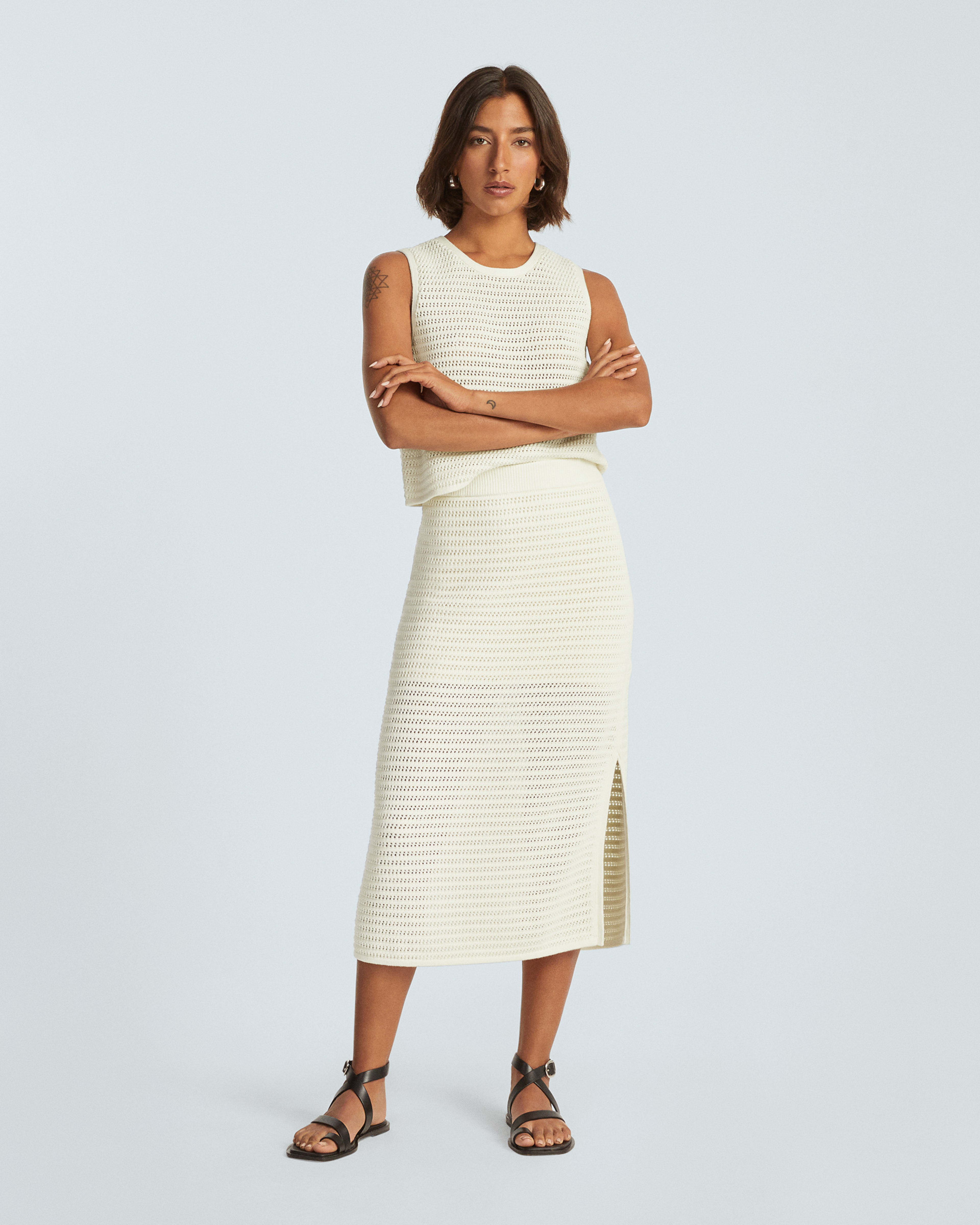 The Crochet Knit Skirt Canvas Everlane