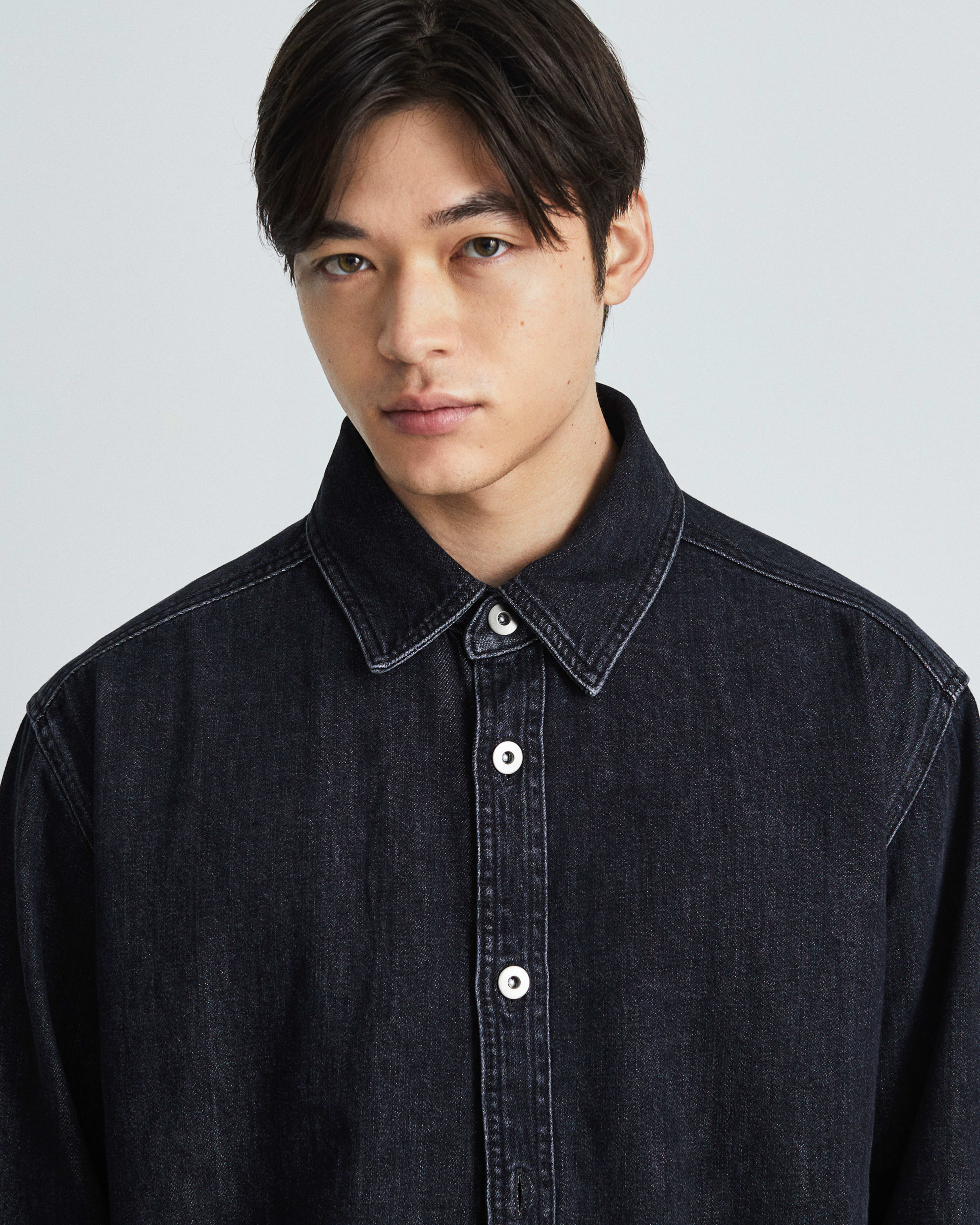 The Denim Overshirt Vintage Black Everlane
