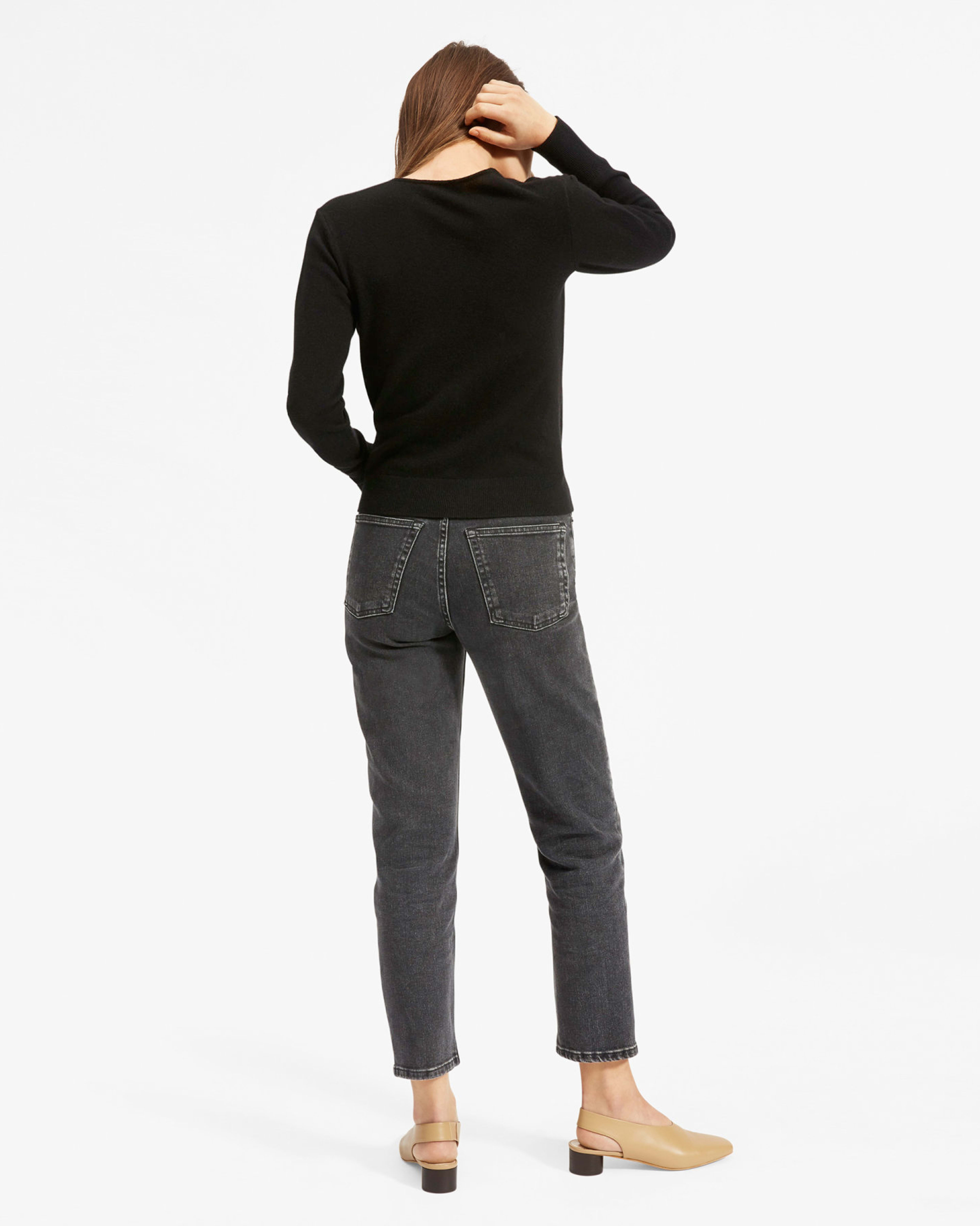 The Cashmere Wrap Sweater Black – Everlane