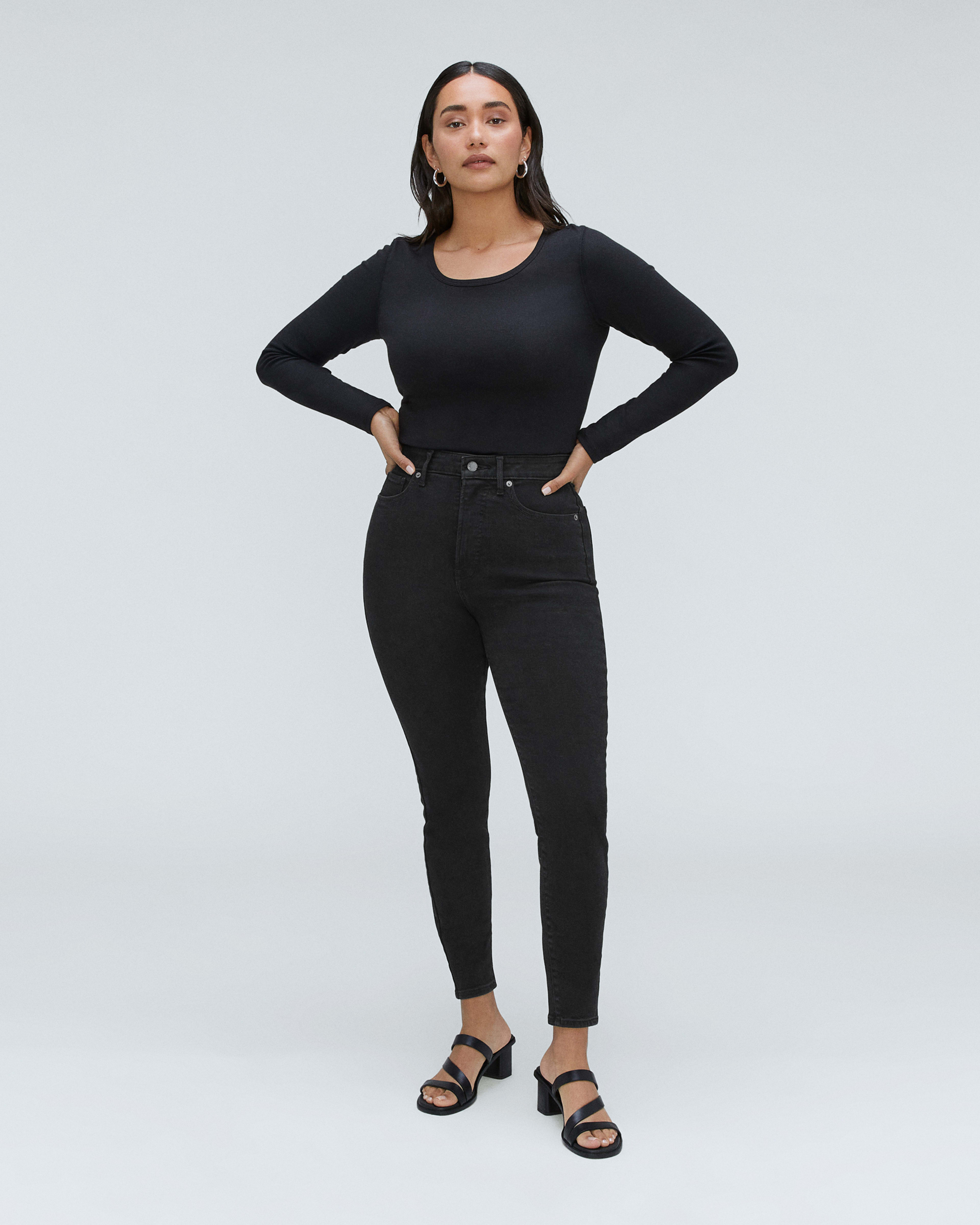 Black High-waisted Jeans for Women