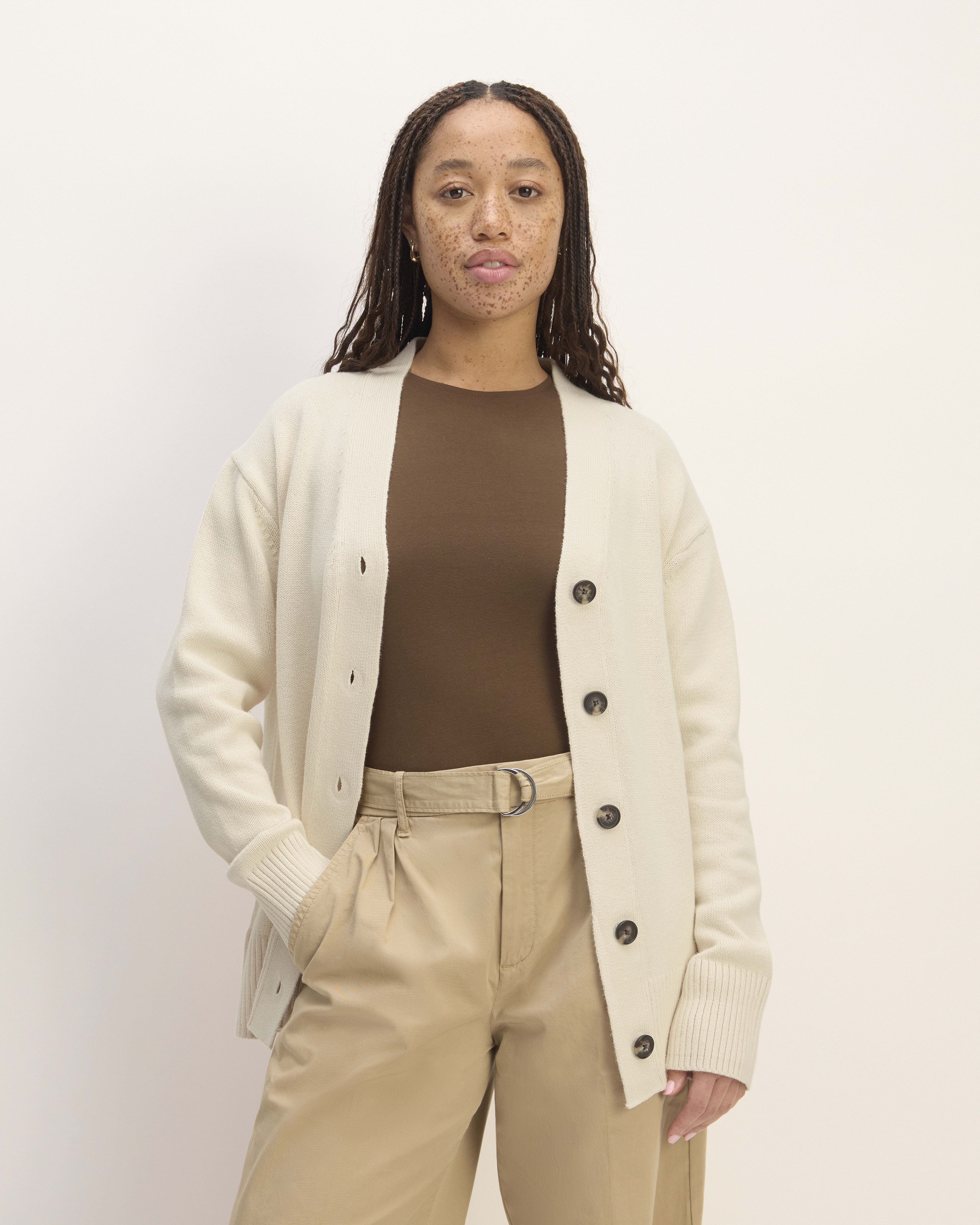 The Organic Cotton Cardigan Canvas Everlane