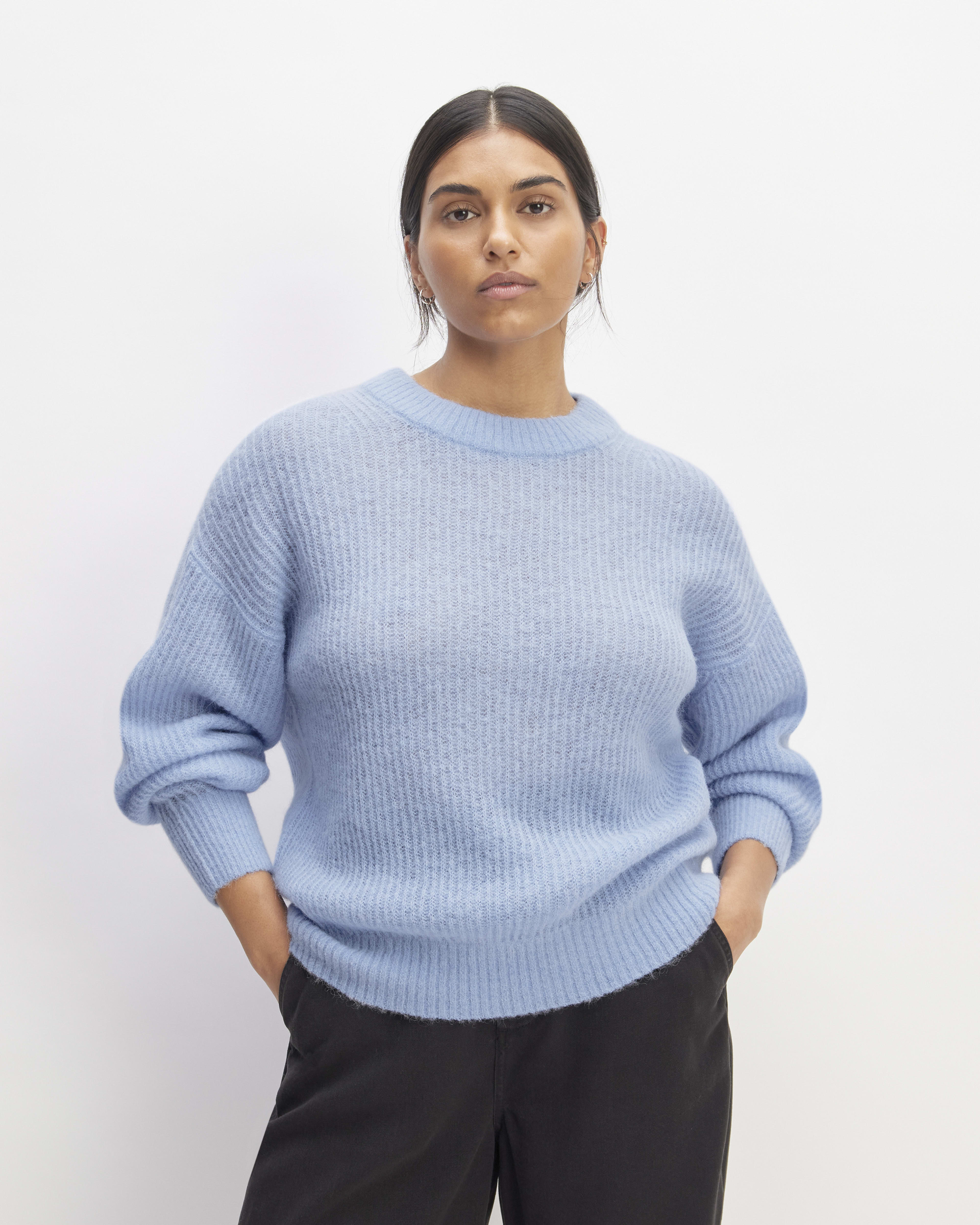 Everlane oversized alpaca crew review sale