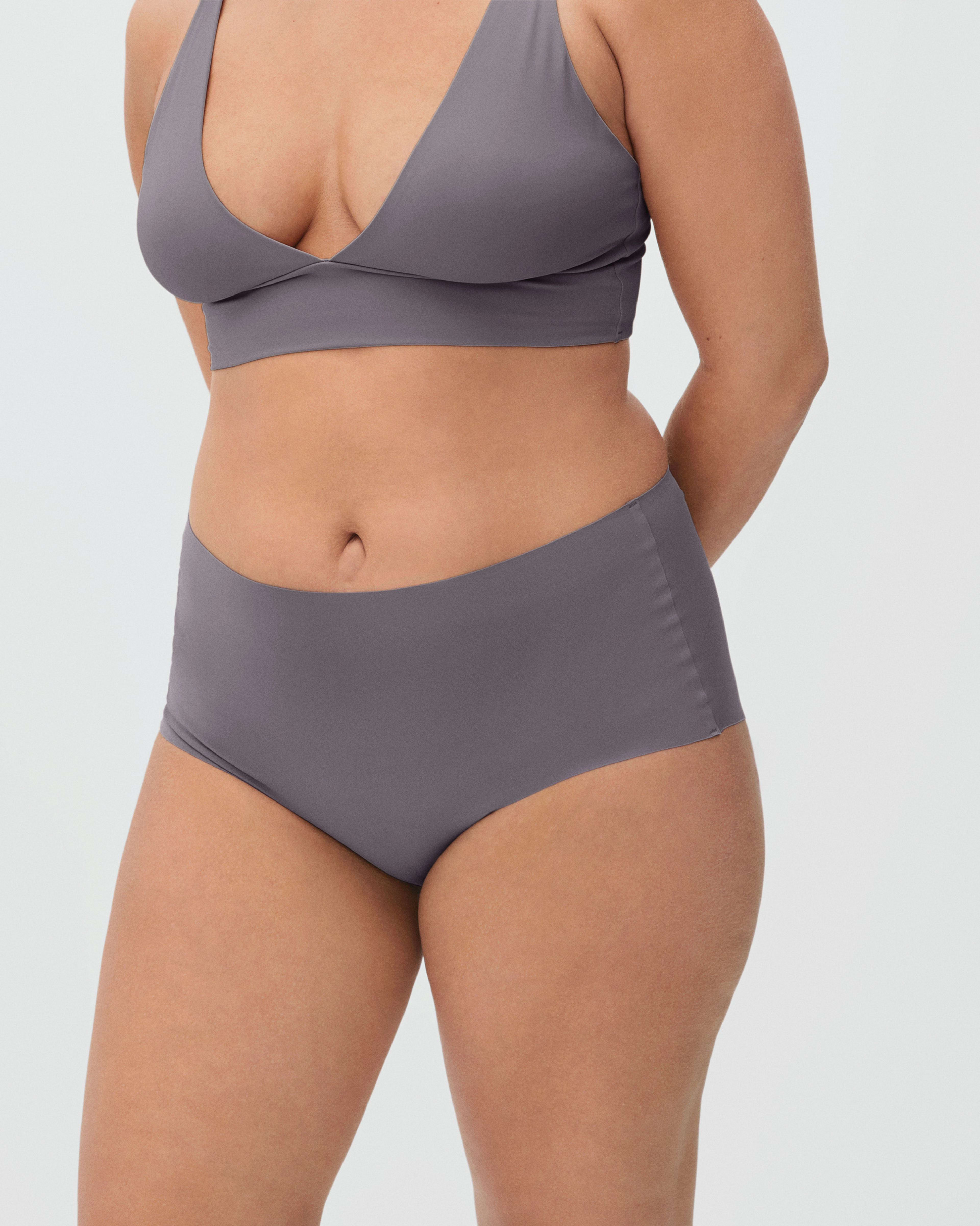 The Cotton High-Rise Bikini Heathered Grey – Everlane