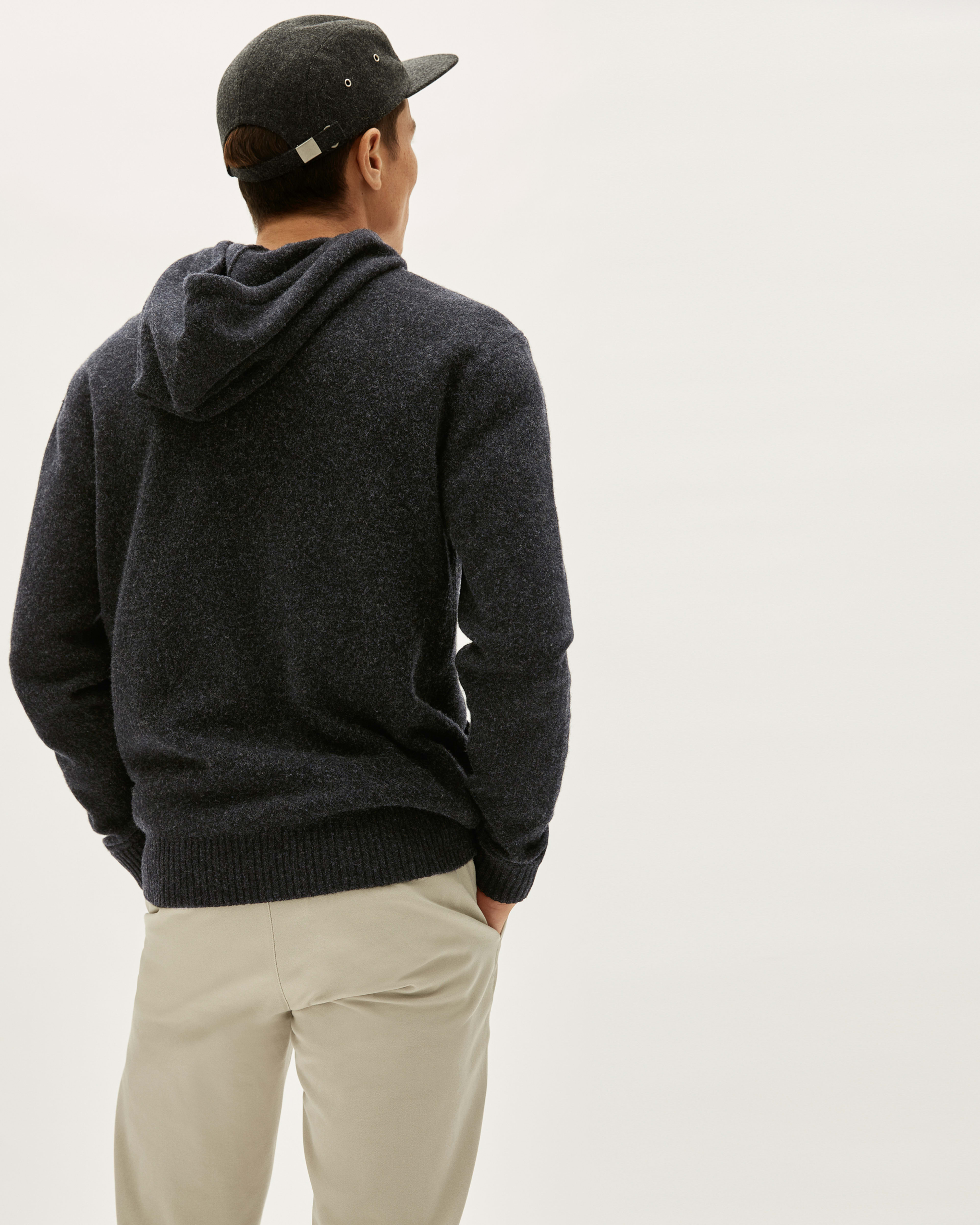The Felted Merino Hoodie Charcoal Everlane