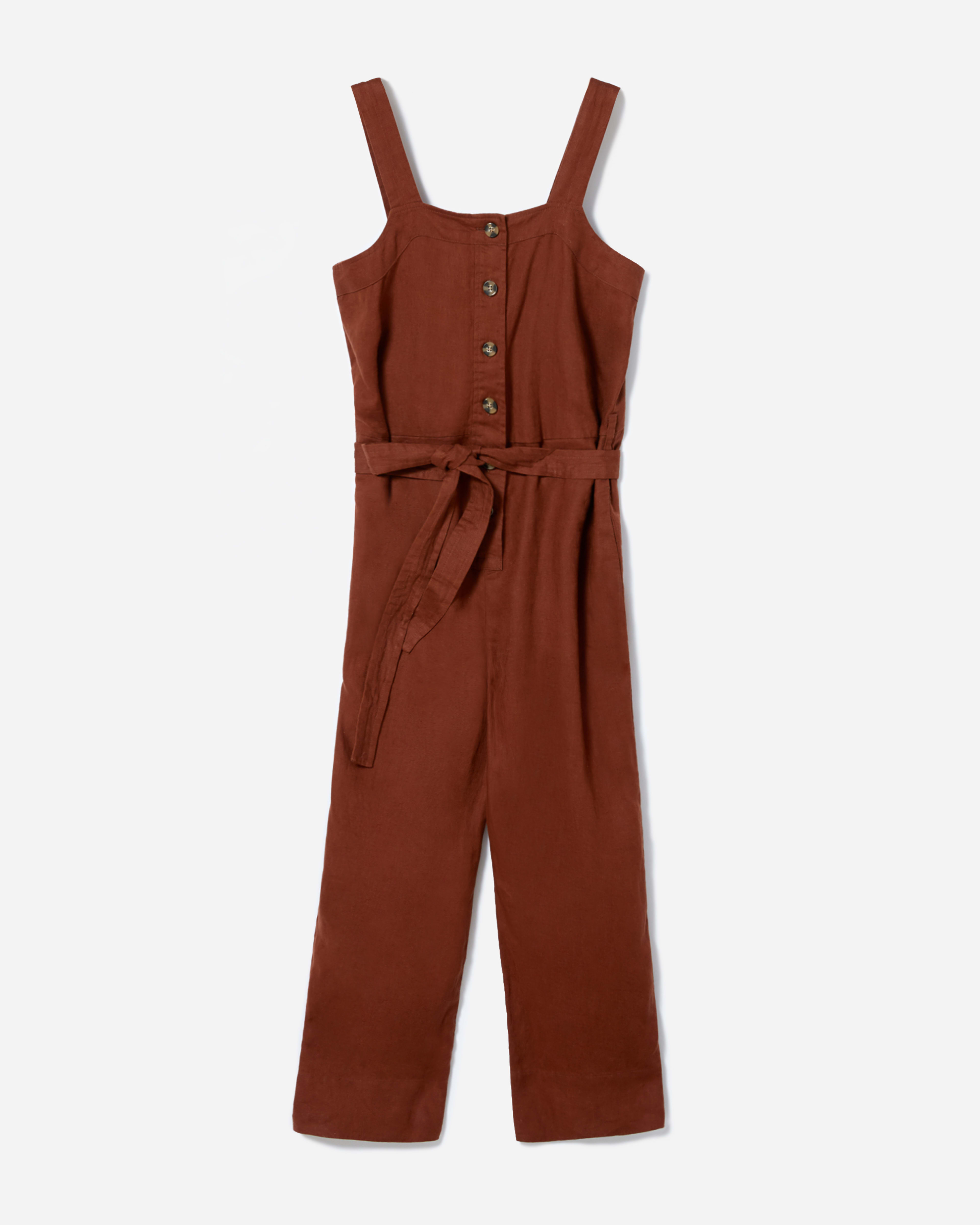 The Linen Jumpsuit Rosewood – Everlane