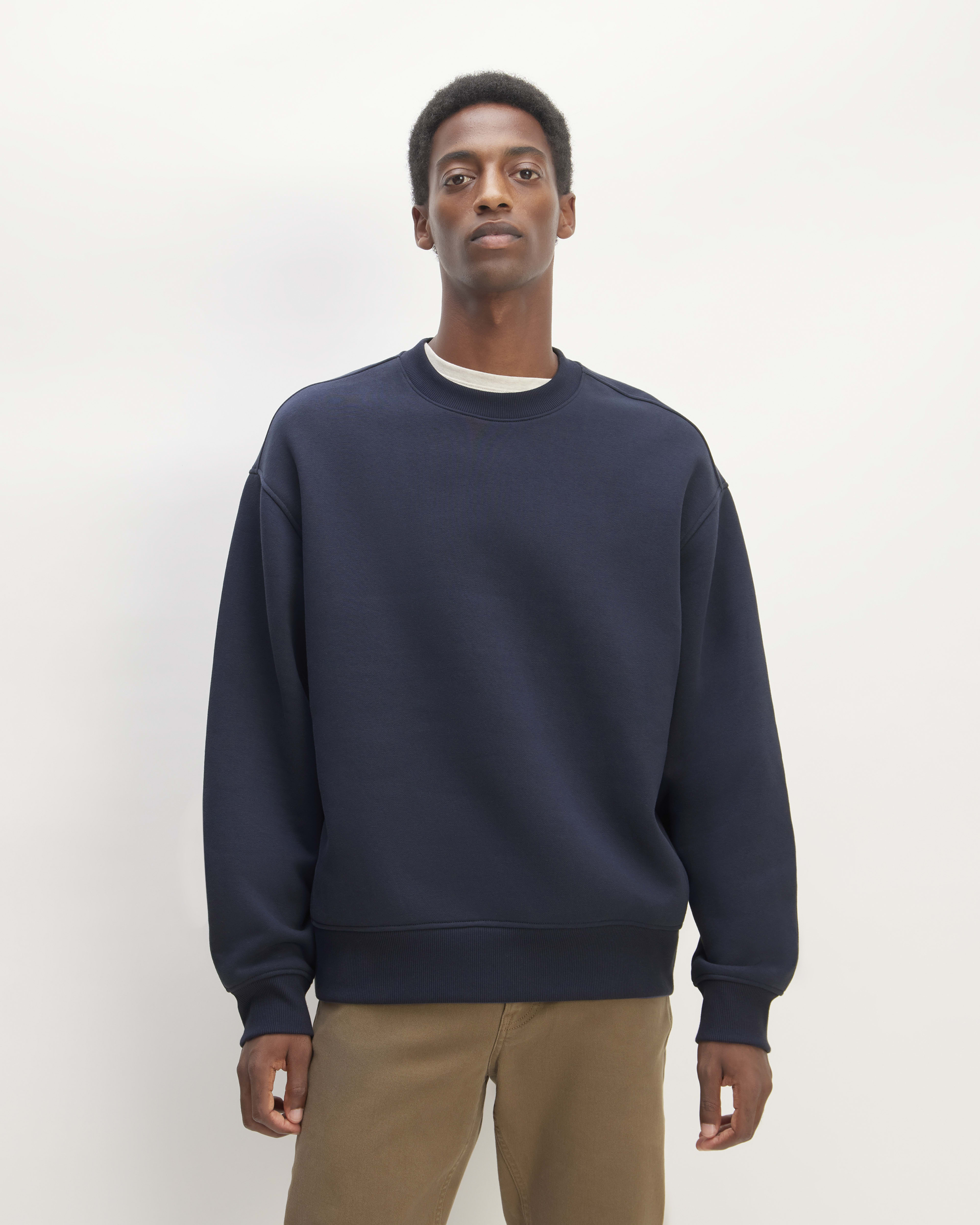 The ReTrack Crewneck Sweatshirt Navy – Everlane