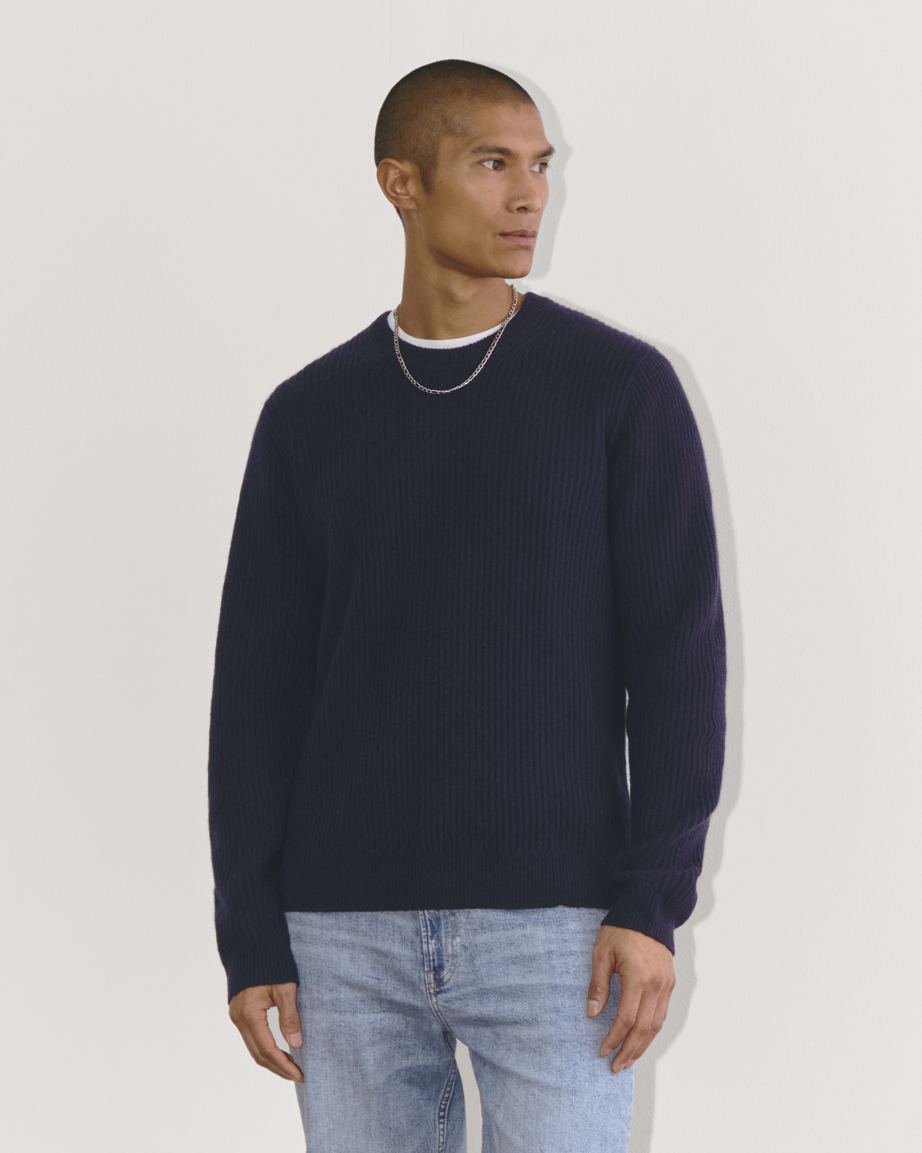Everlane cashmere rib round crew shop