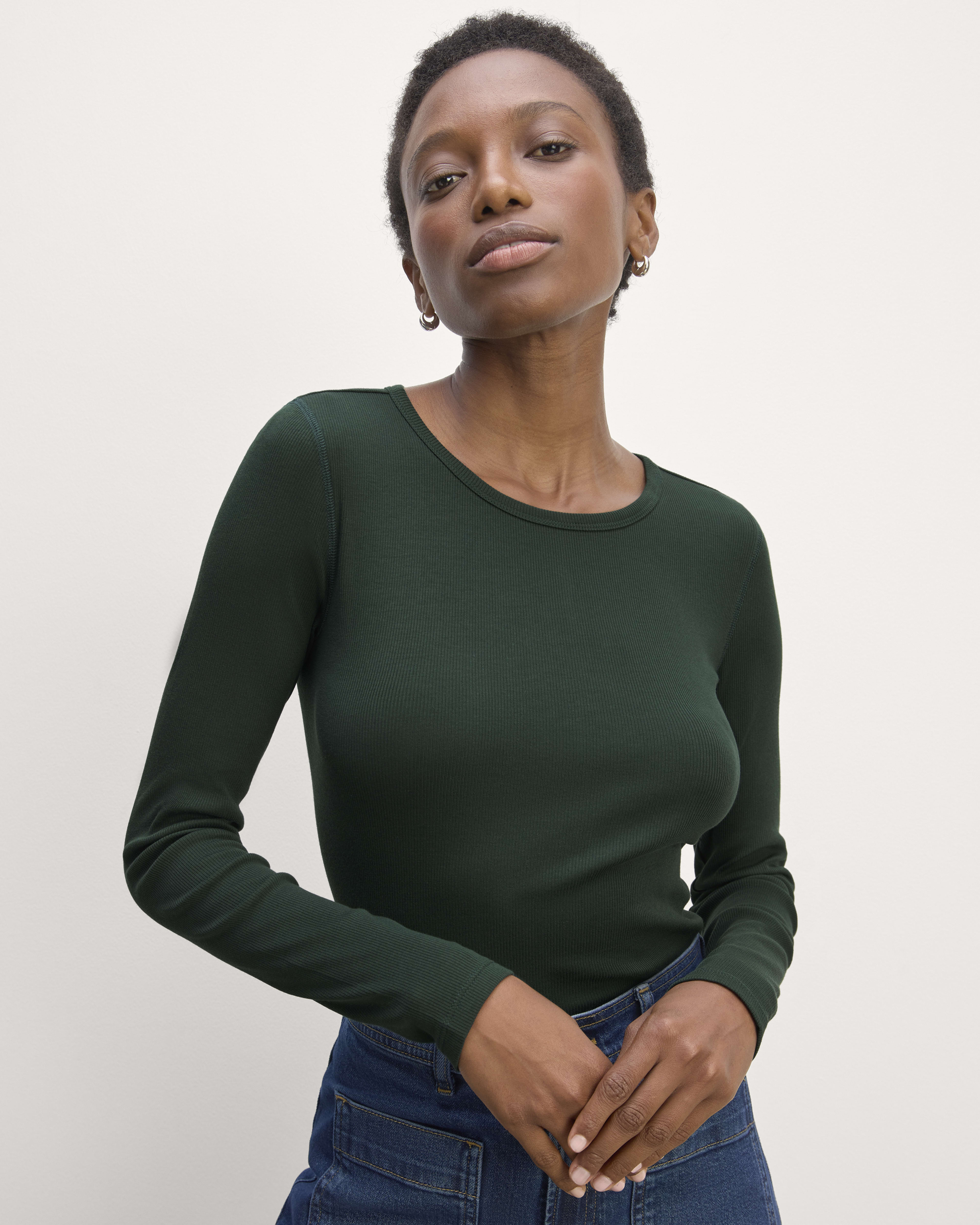 The Luxe Rib Turtleneck Scarab – Everlane