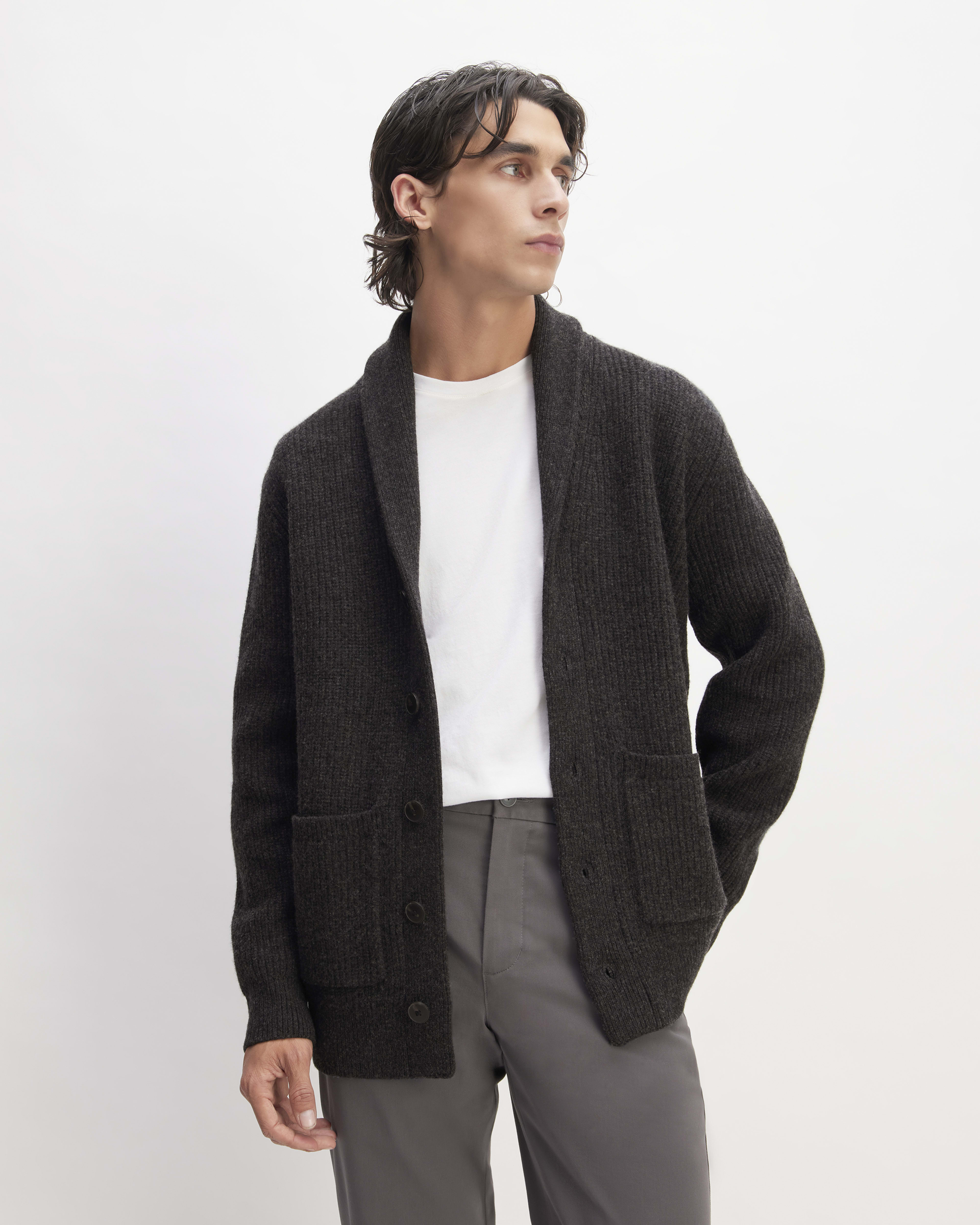 Everlane black cardigan outlet