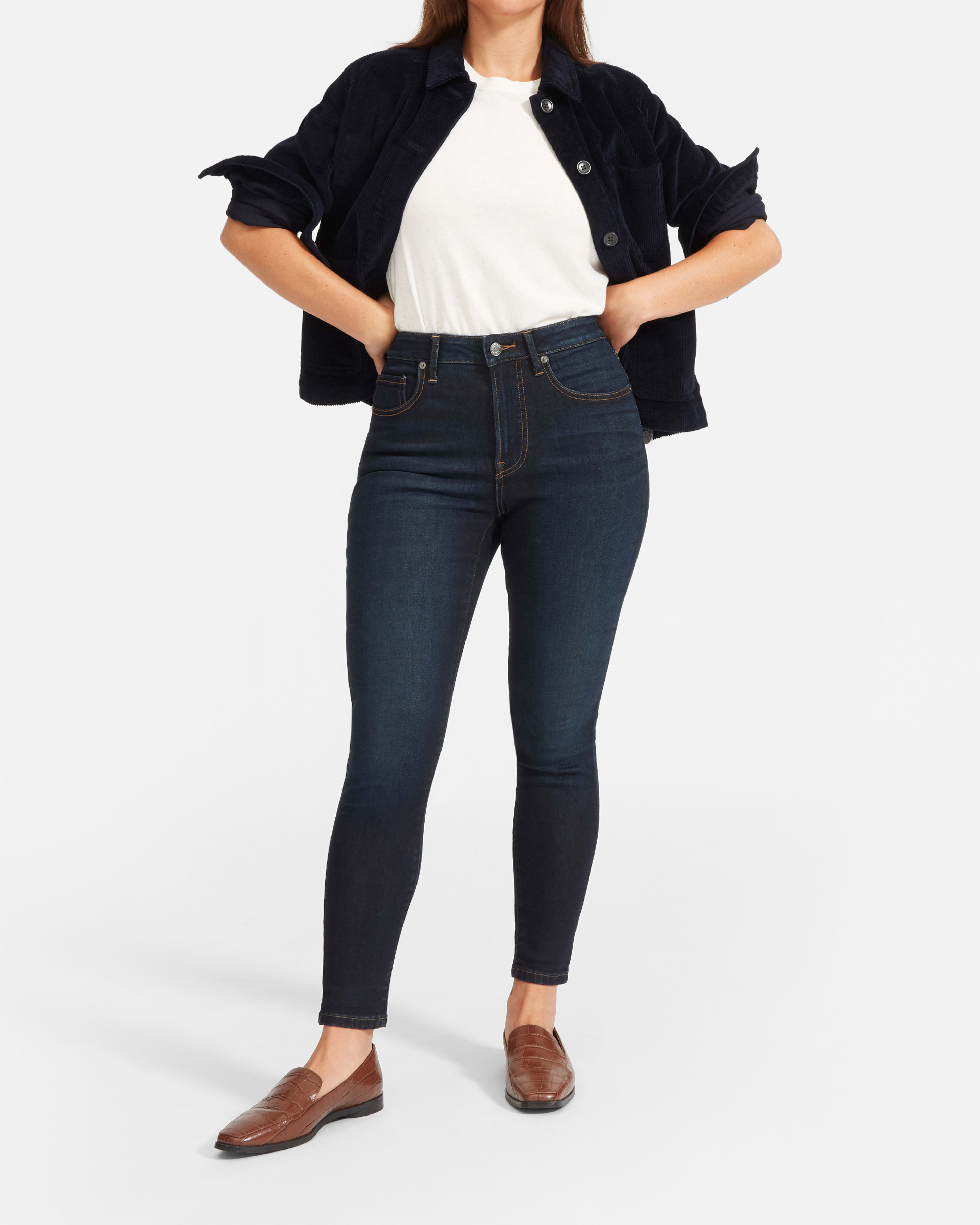 Everlane Jeans Review by a Curvy Size 12/14 Petite Woman