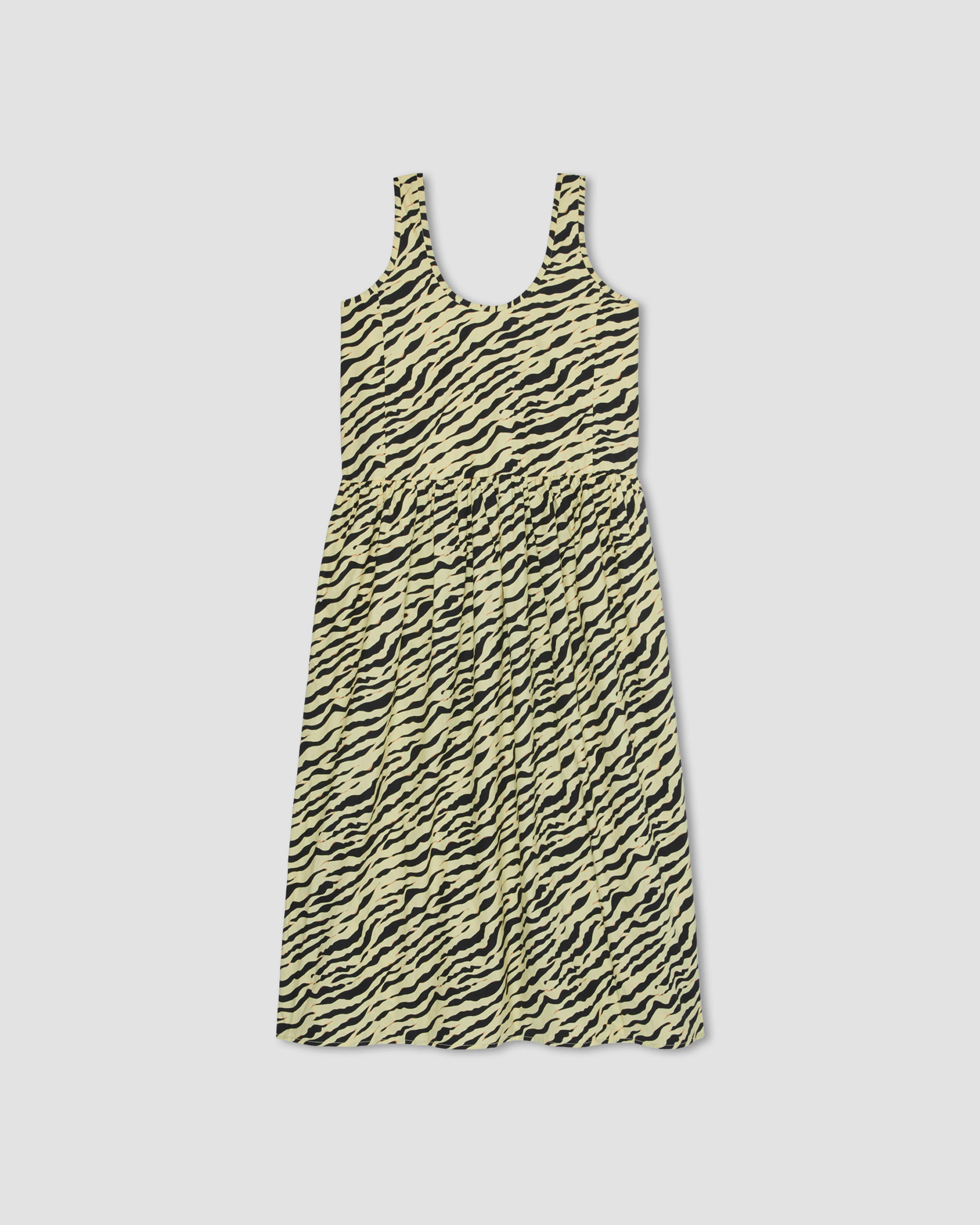 The Poplin Summer Dress Pale Yellow Tiger Stripe – Everlane