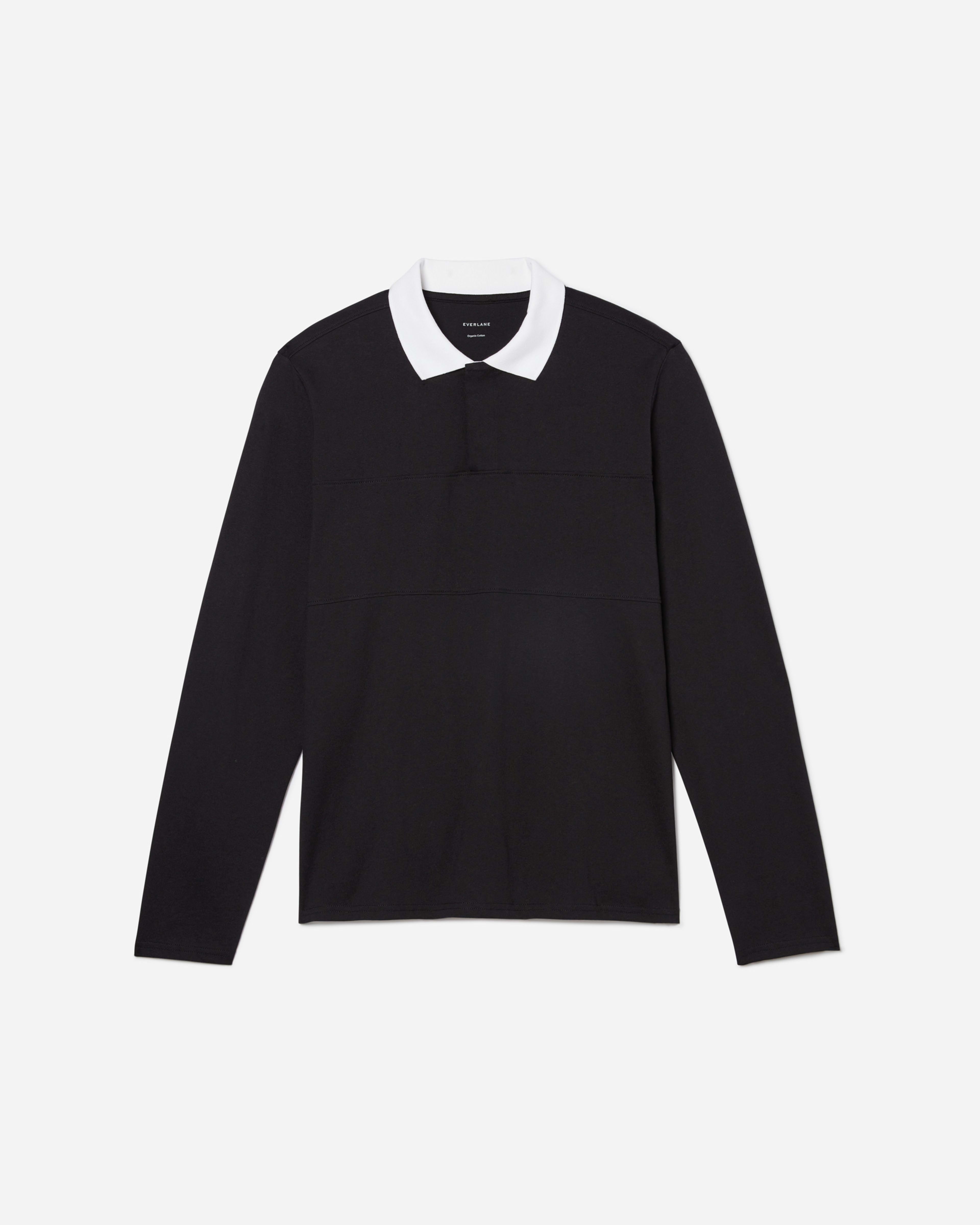 The PremiumWeight Rugby Shirt Black Everlane