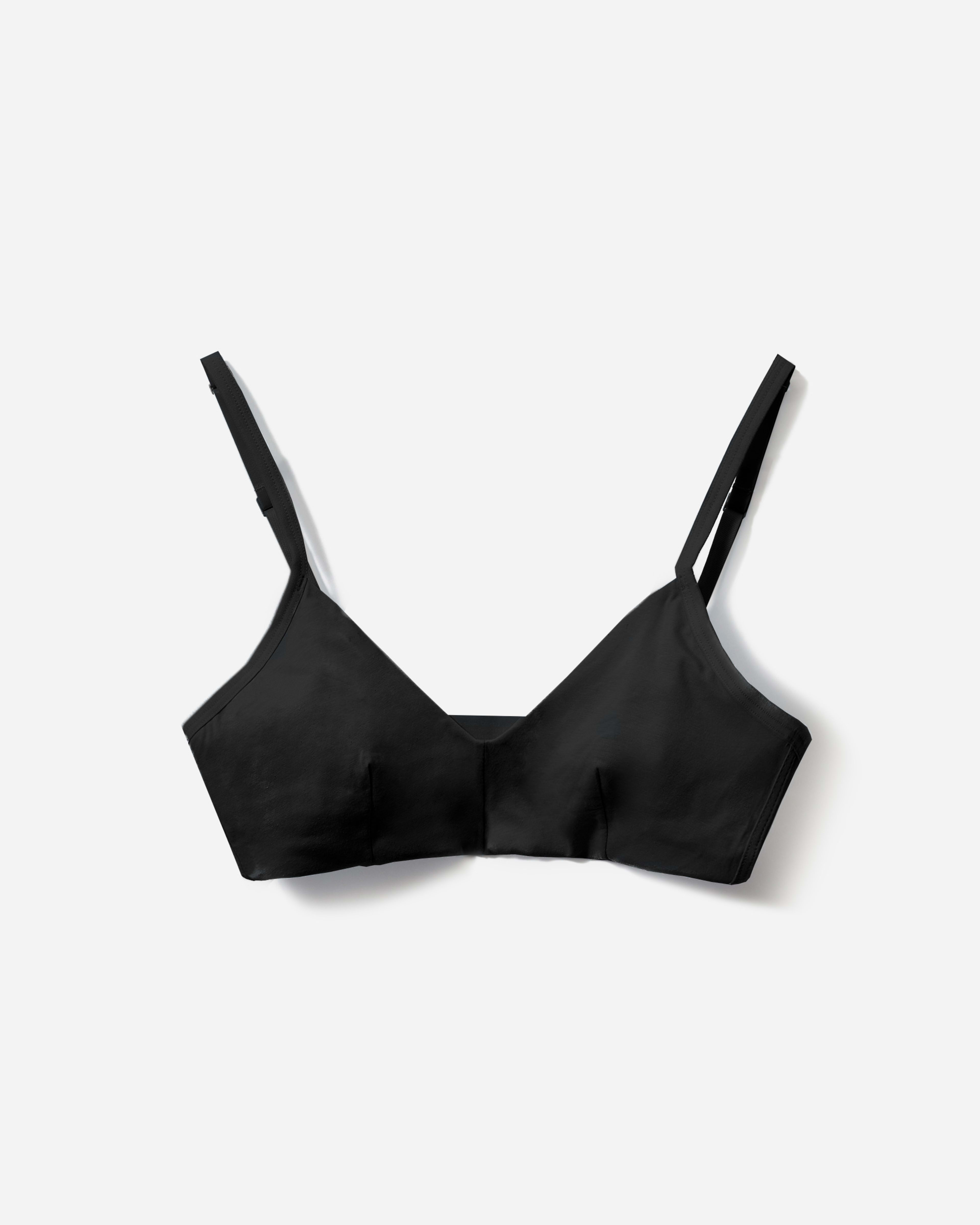 The Cotton Bralette Black Everlane