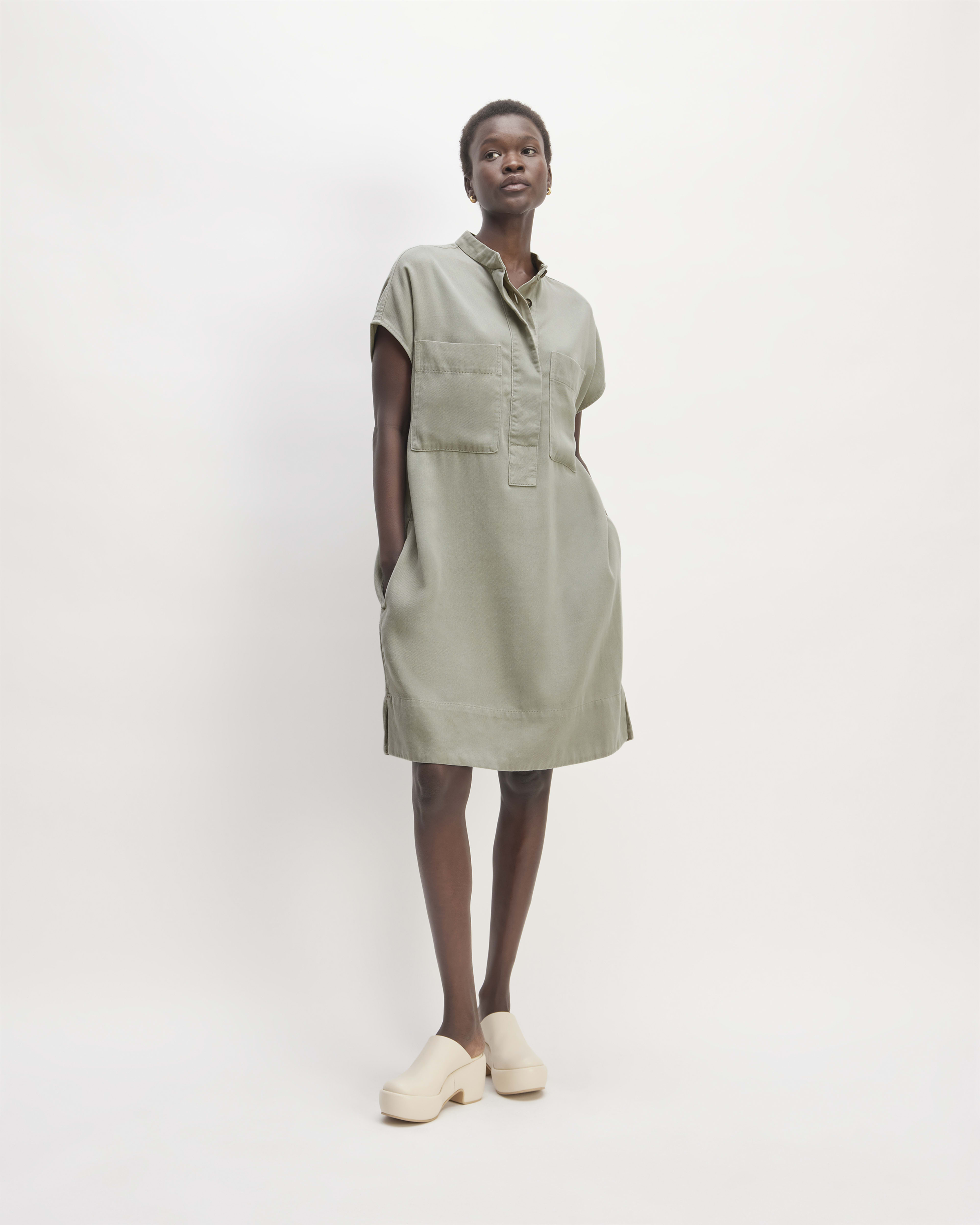 Everlane Try-On: The Cashmere V-Neck Midi Dress — Fairly Curated
