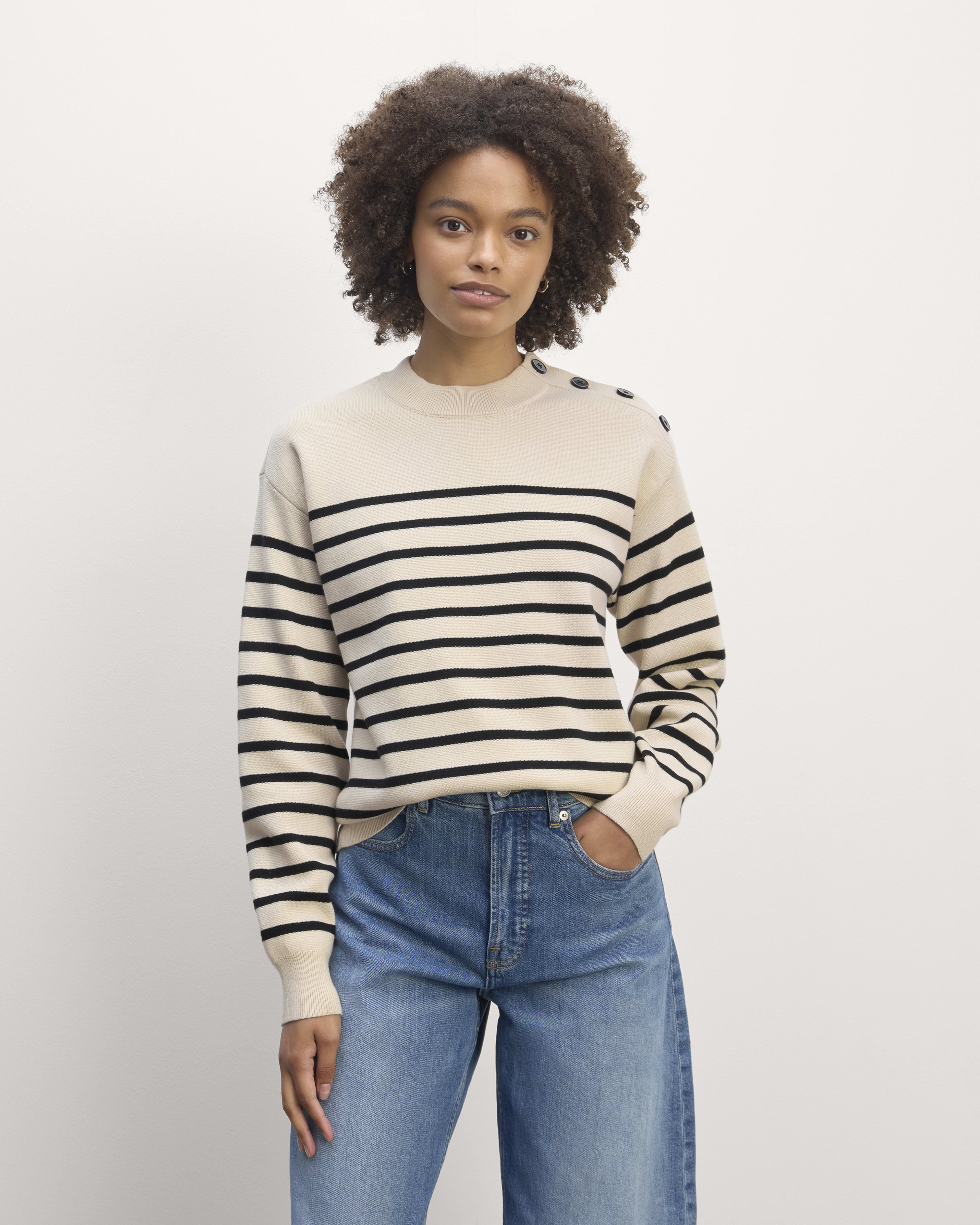 Everlane striped sweater sale