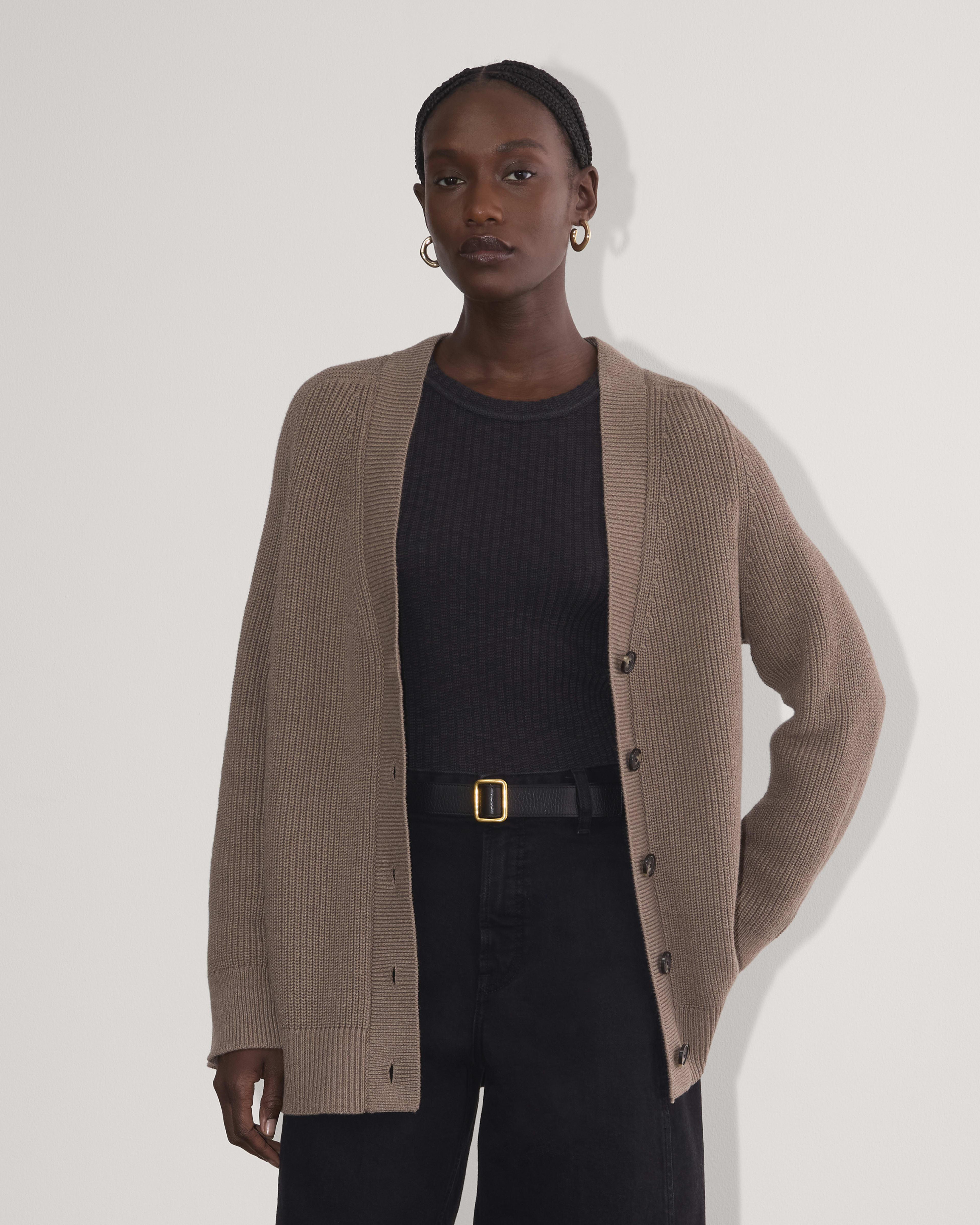 Everlane soft cotton wrap cardigan best sale