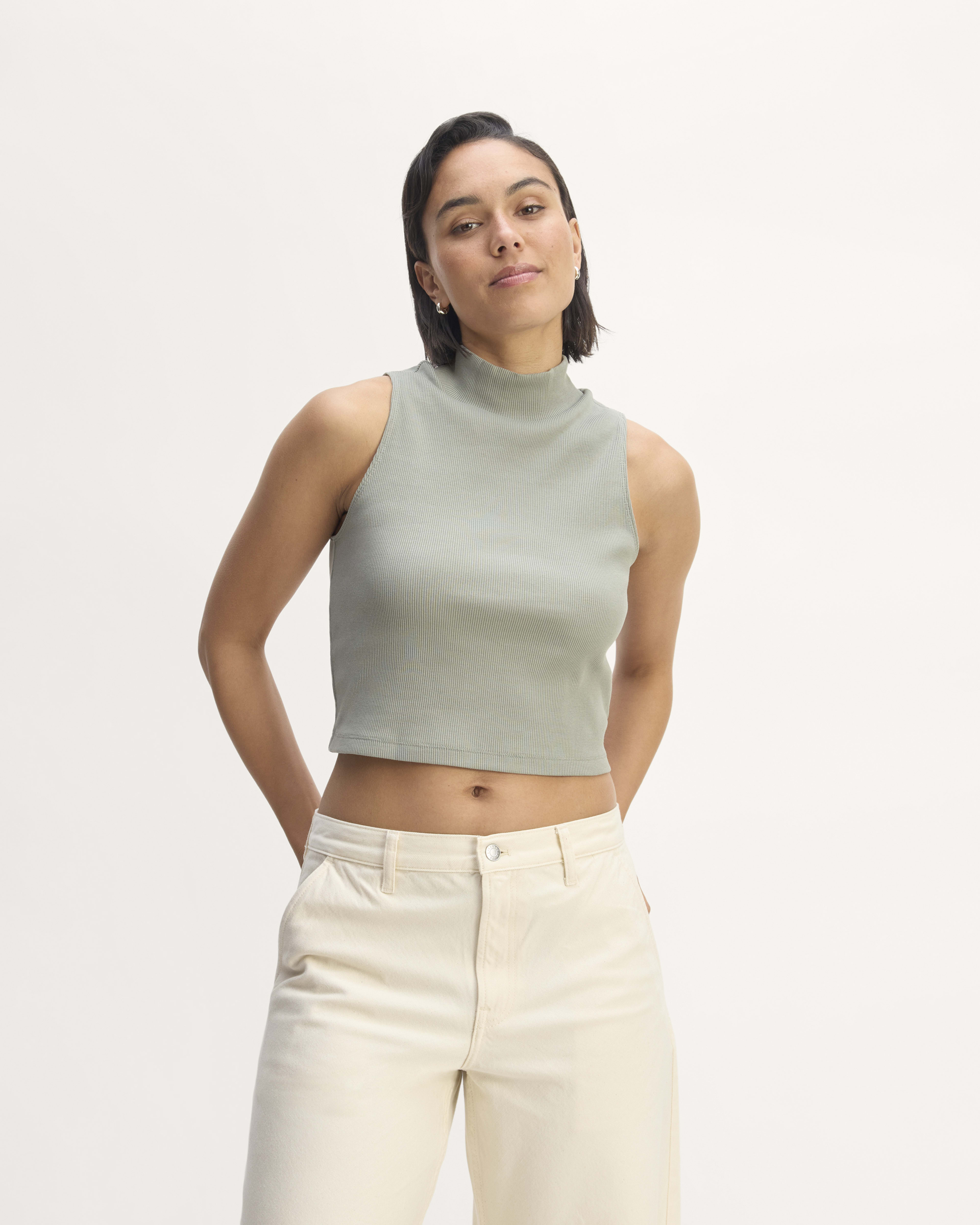 Everlane square mockneck tee discount