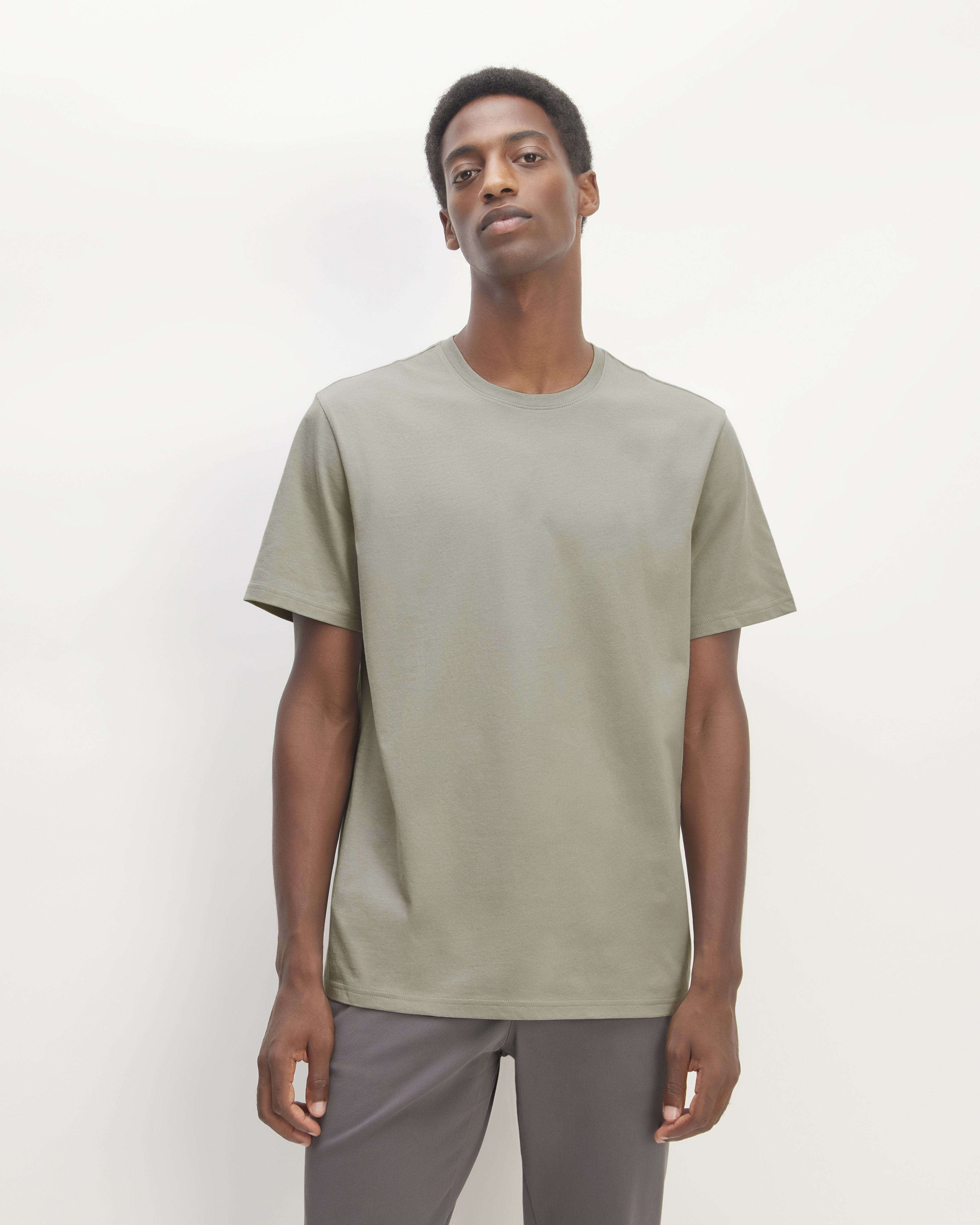 The Essential Organic Crew Sage Green Everlane