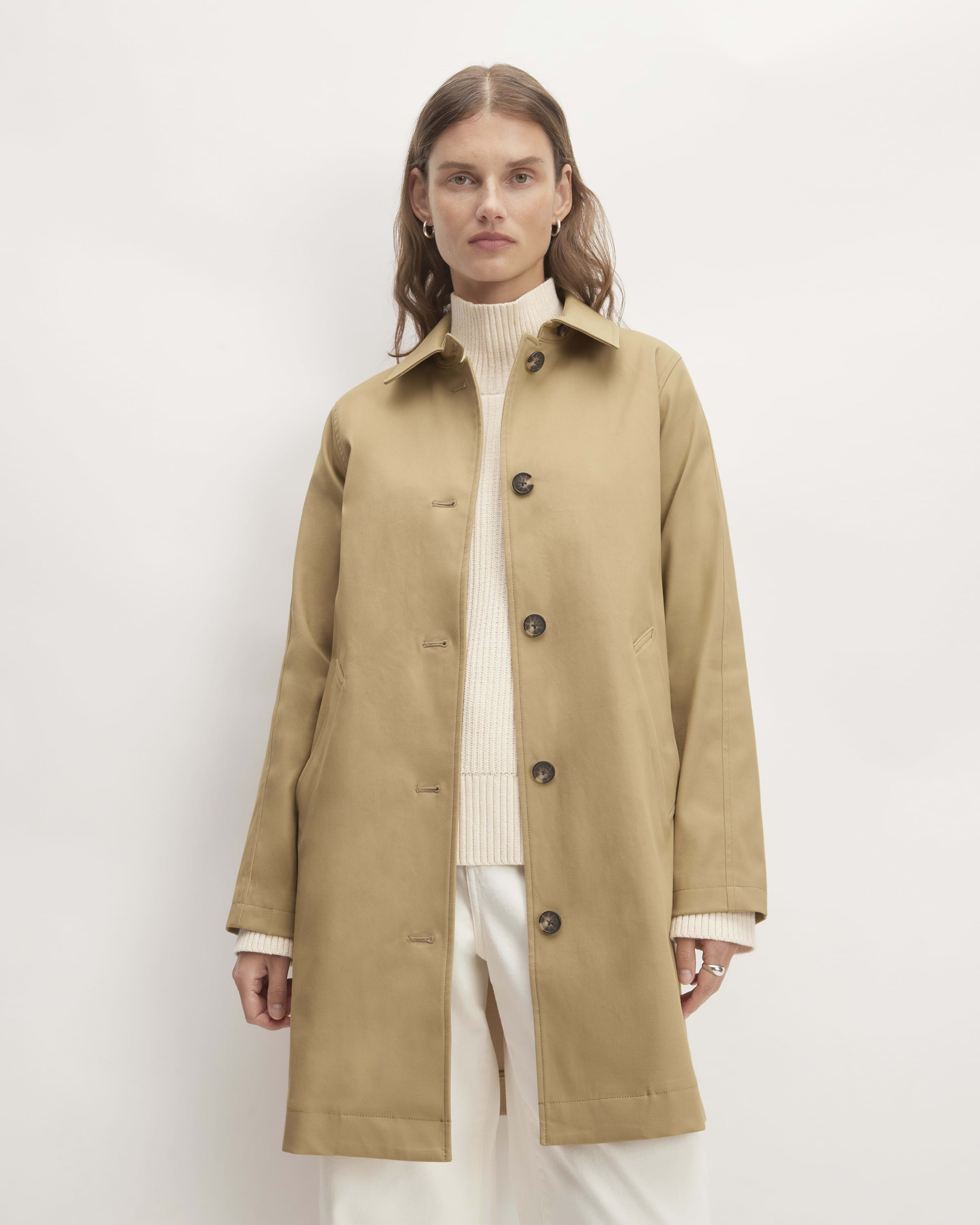 Drape trench coat outlet