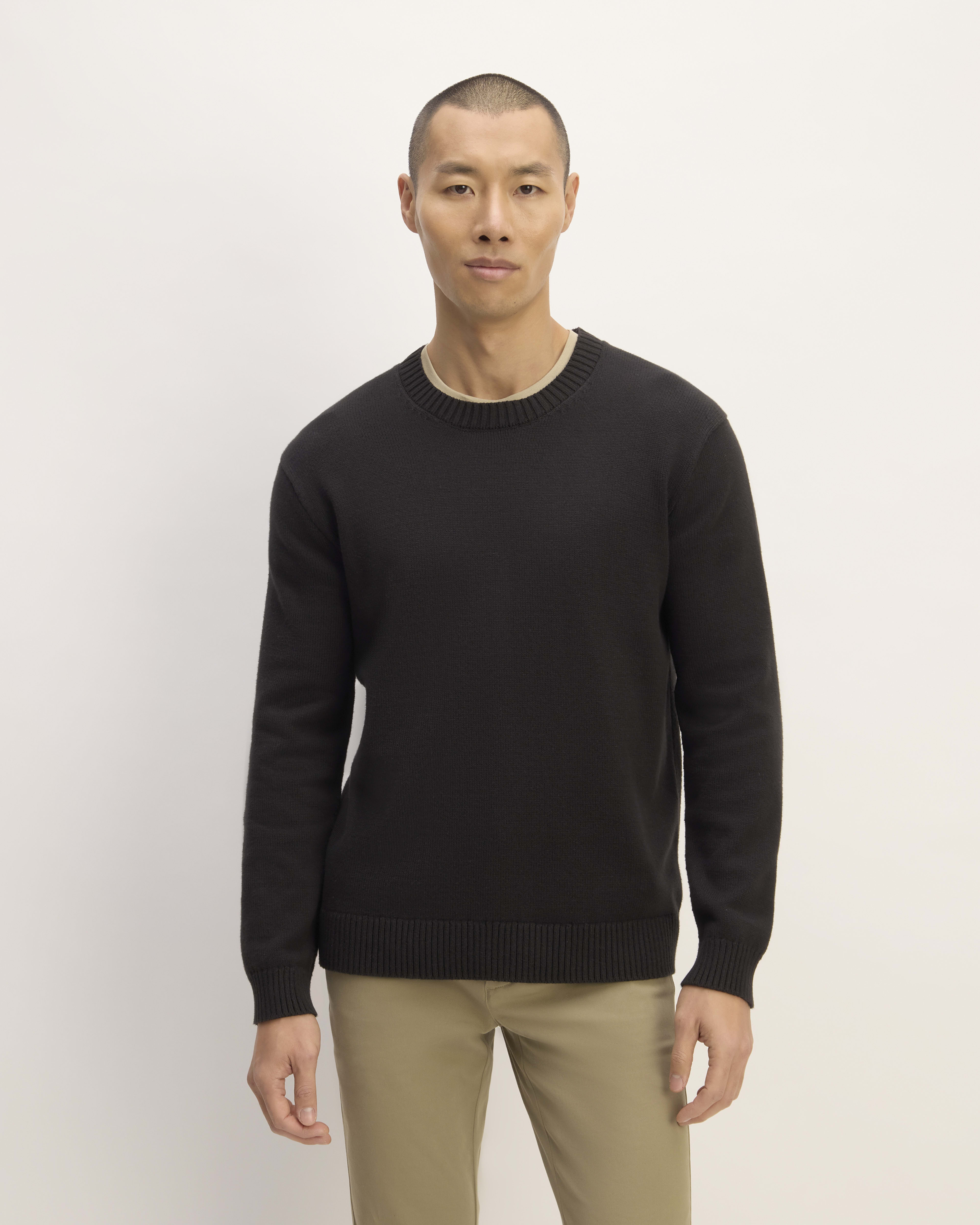 The Cloud Crewneck Sweater Black Everlane