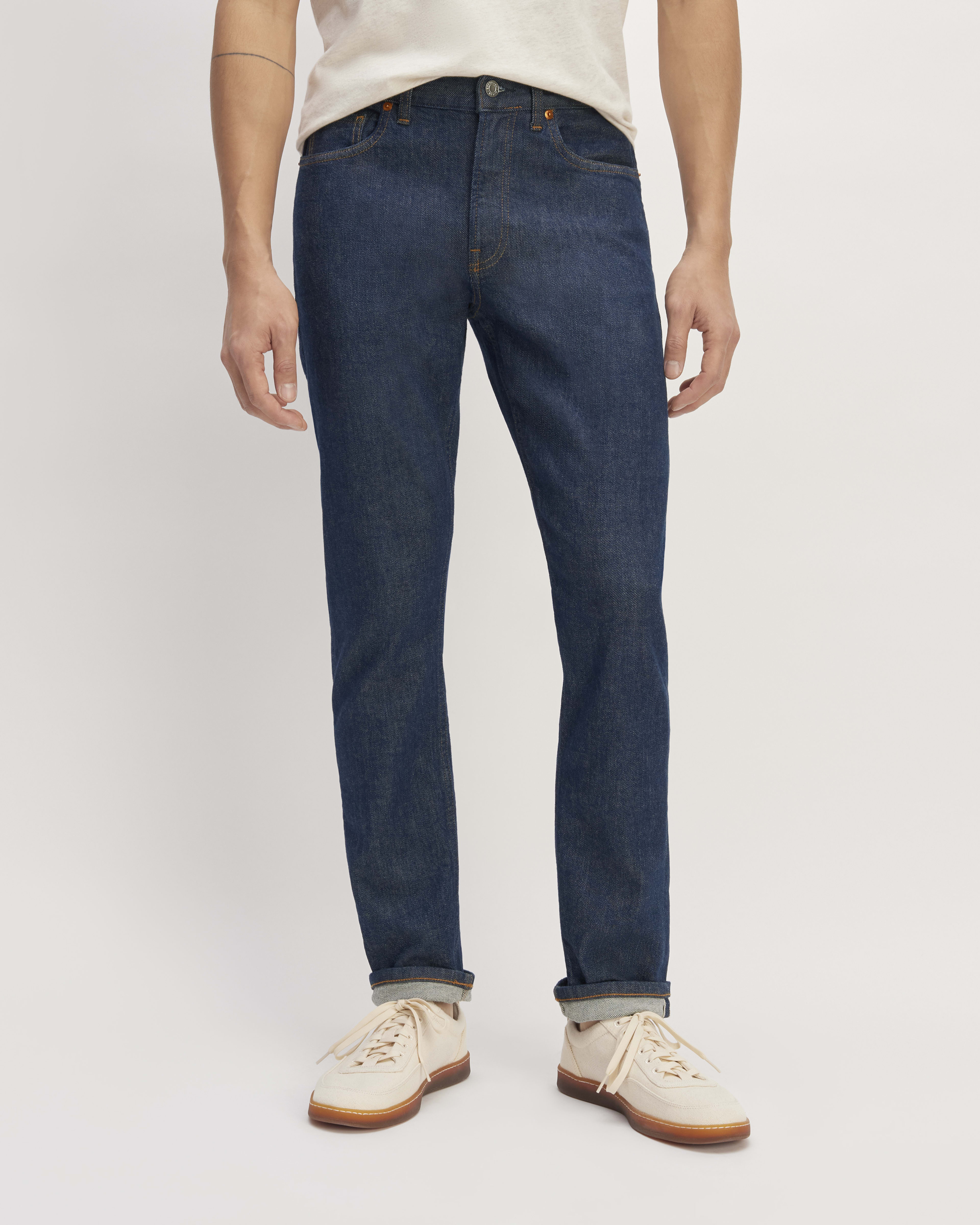 Slim Japanese Stretch Selvedge Jean in Light Indigo