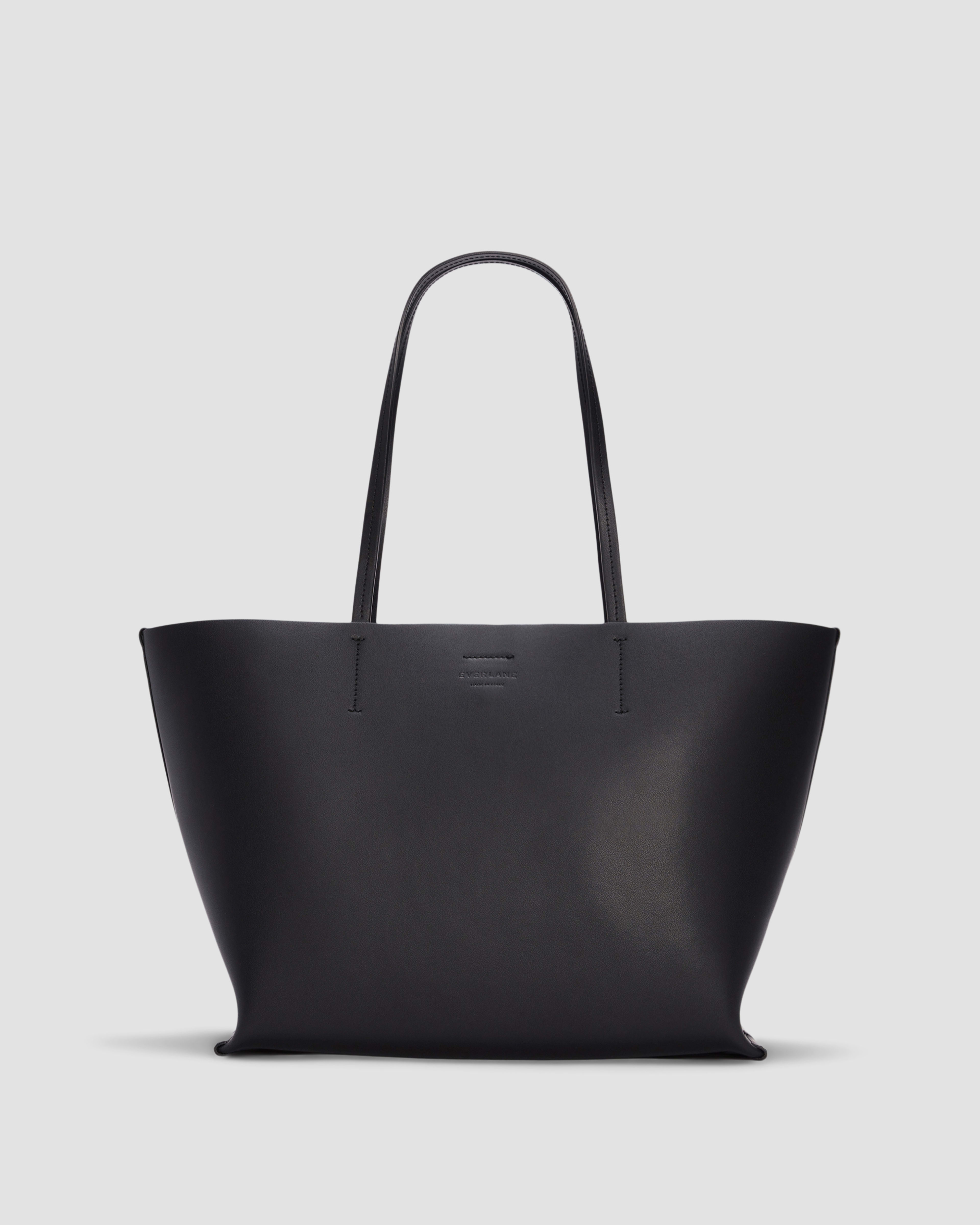Shopper bag black leather store