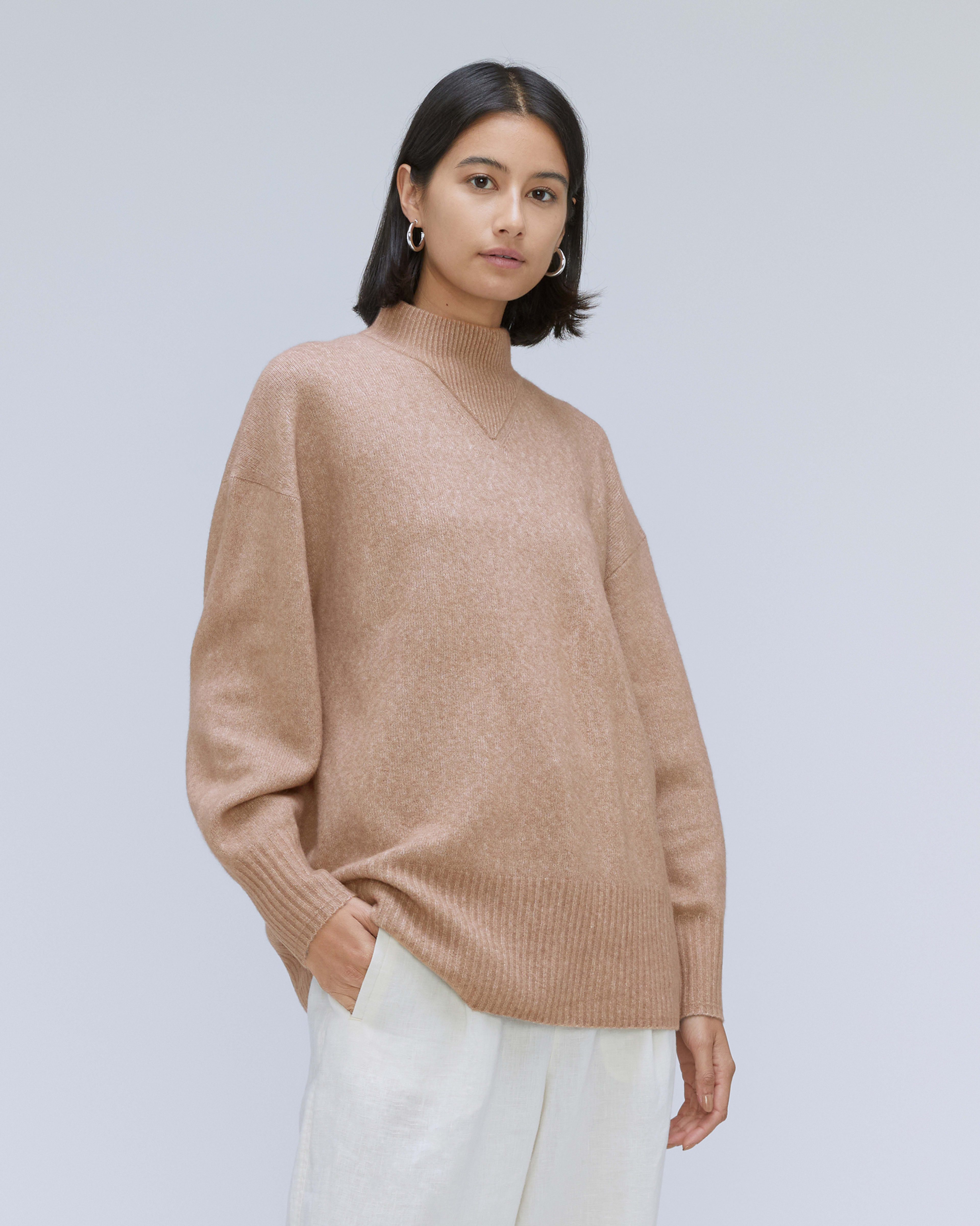 Ivy Lane Textured Sweater in Taupe
