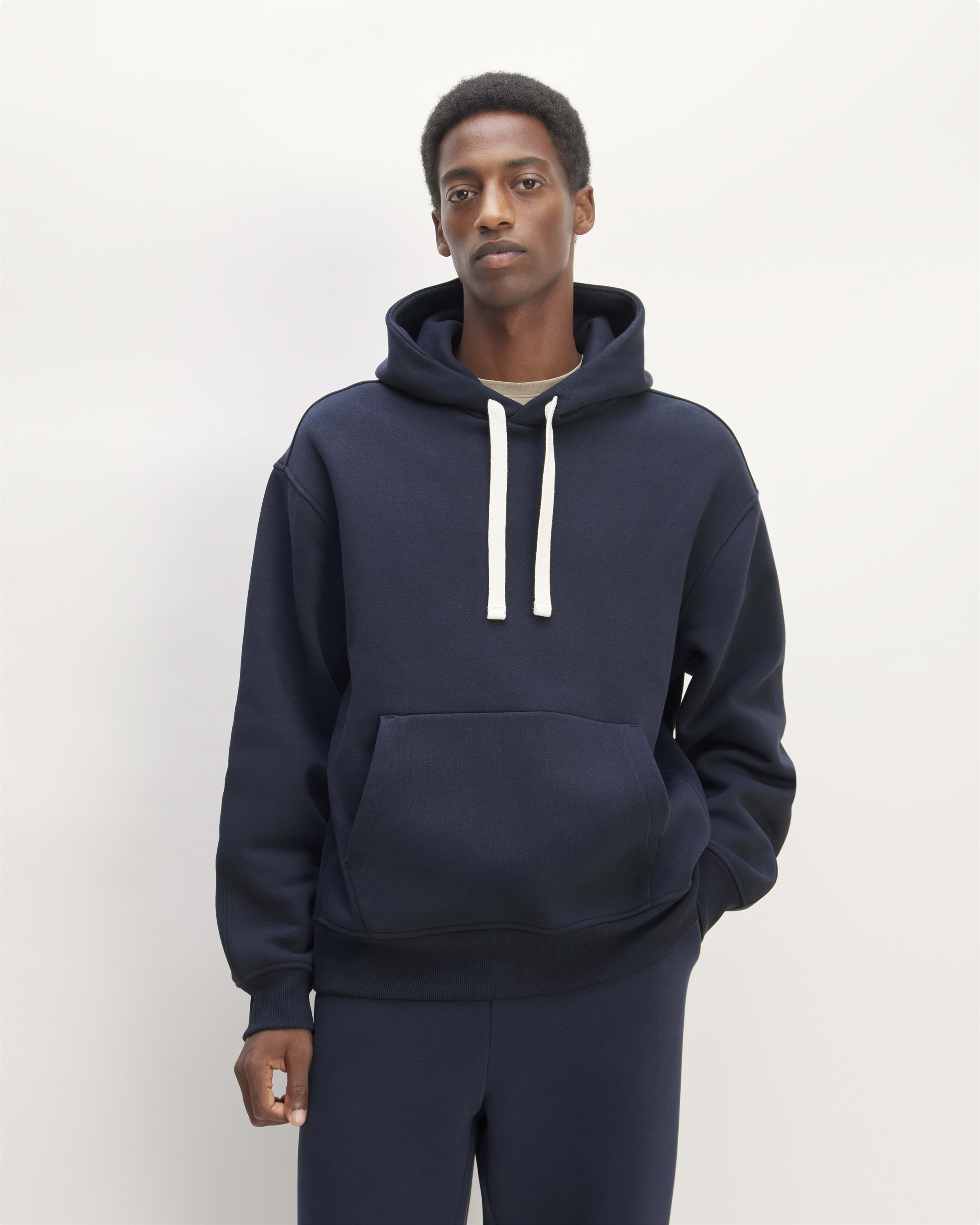 The 365 Fleece Crew Washed Black Everlane