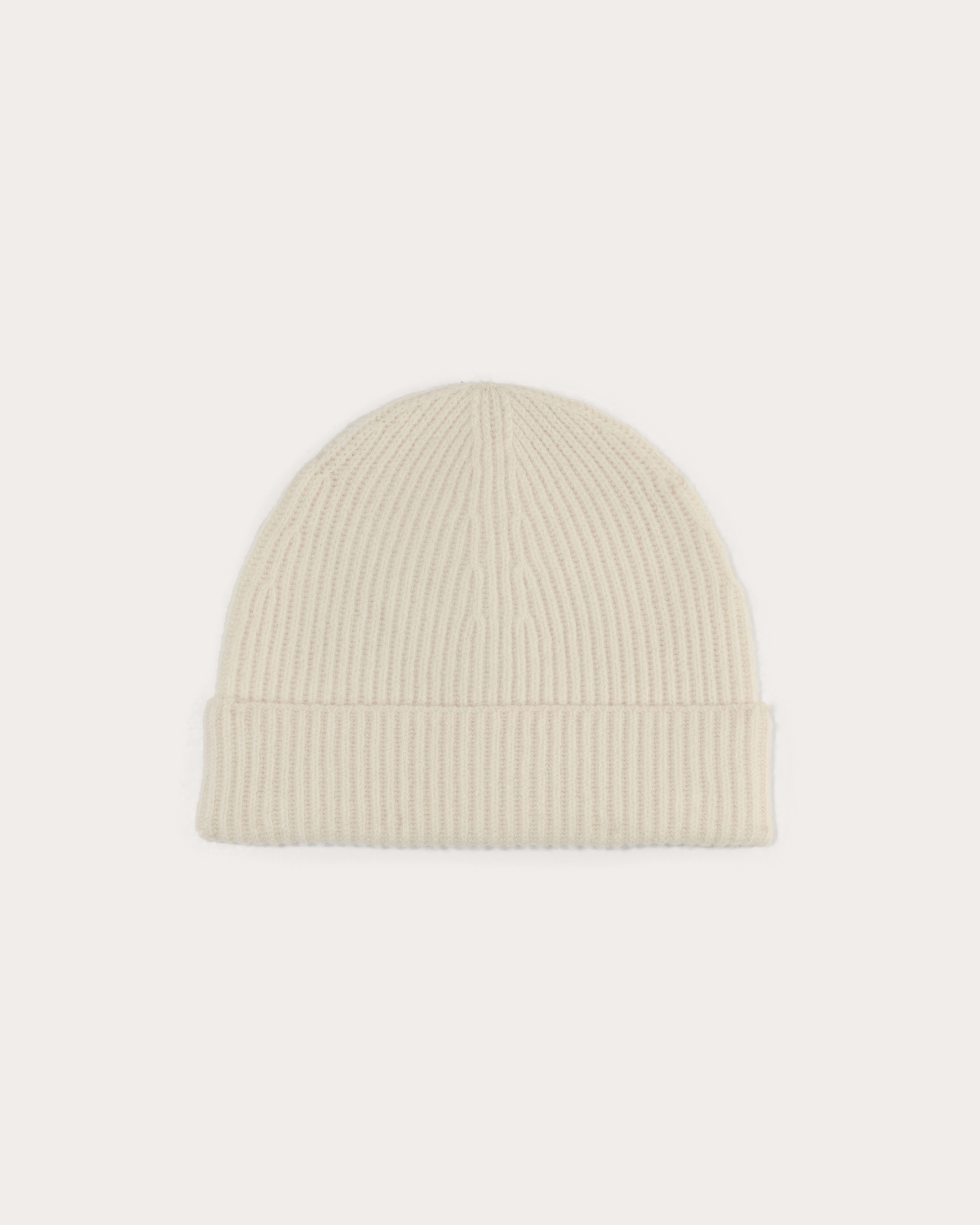 The Cashmere Ribbed Beanie Bone Everlane