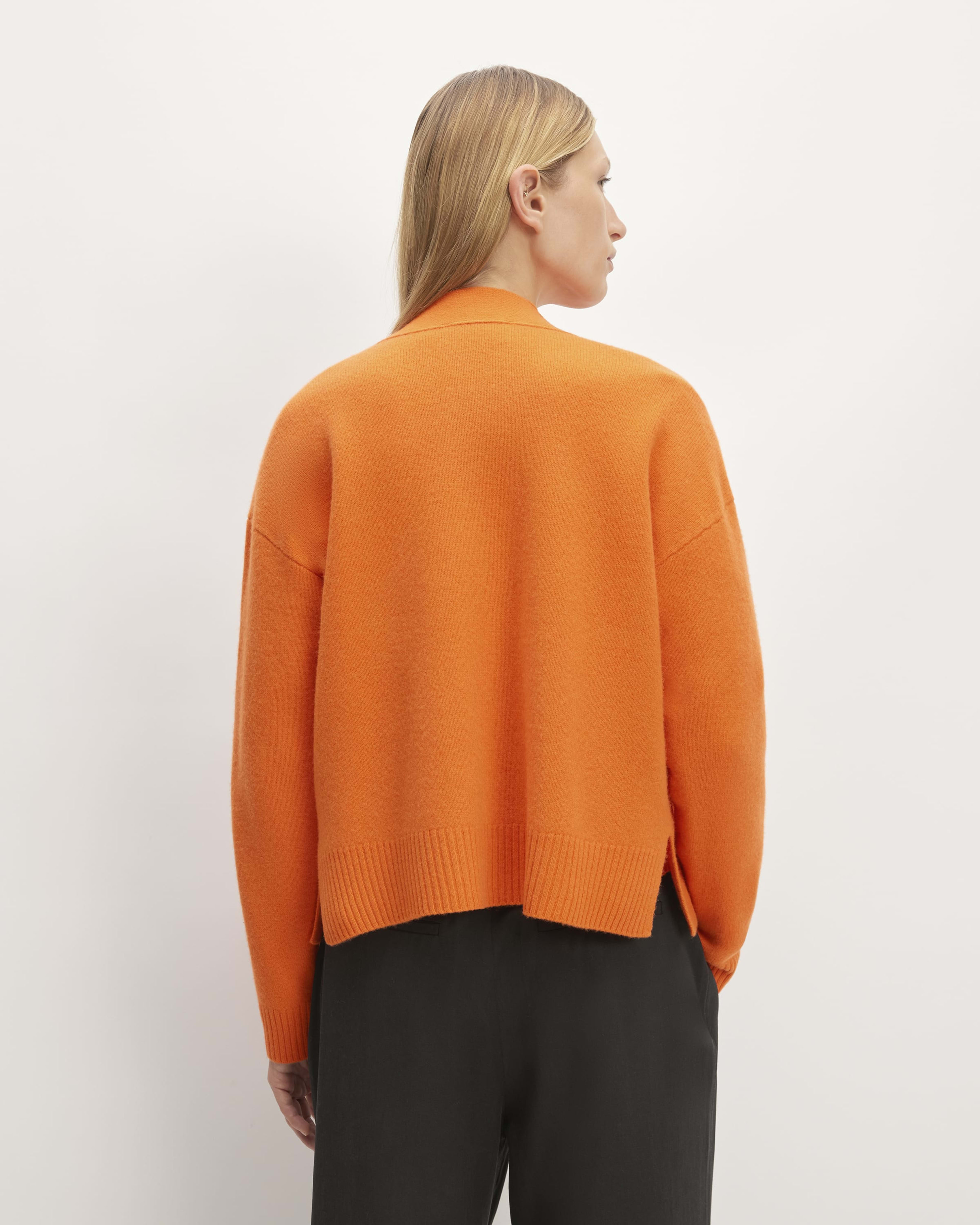 The Good Merino Wool Cardigan Orange – Everlane