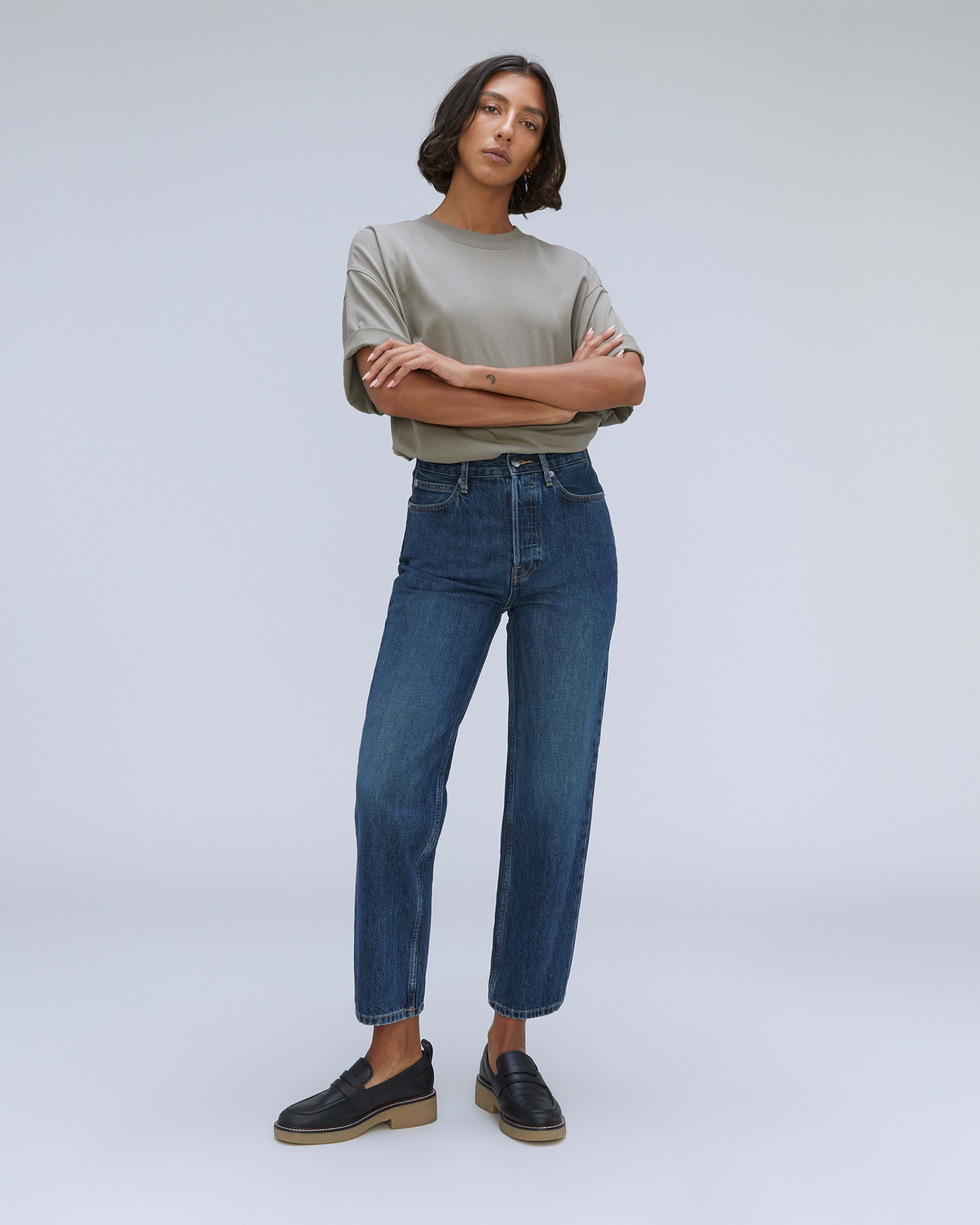 Women's 100% Cotton Jeans, Non-Stretch Denim