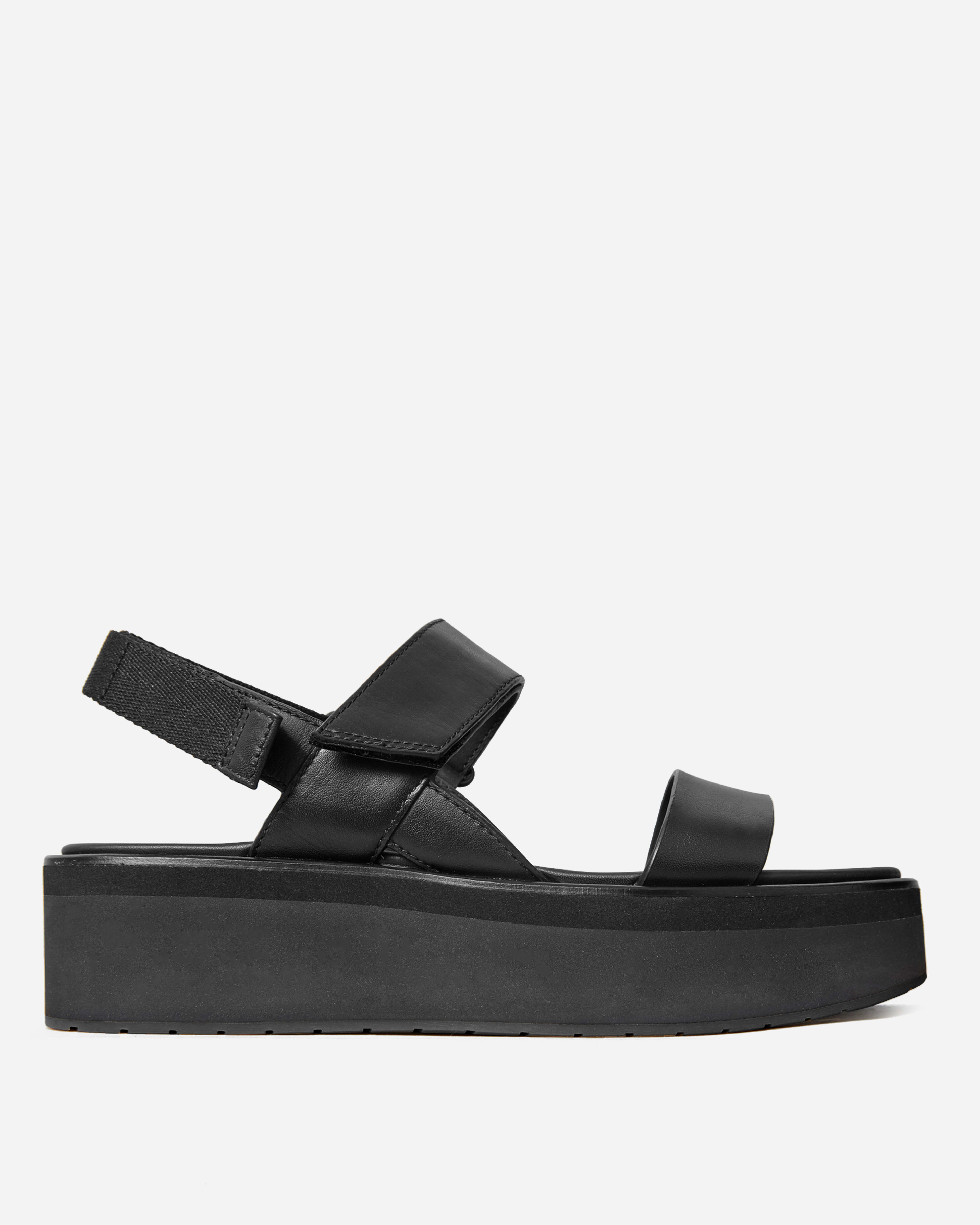 The Leather Platform Sandal Black – Everlane