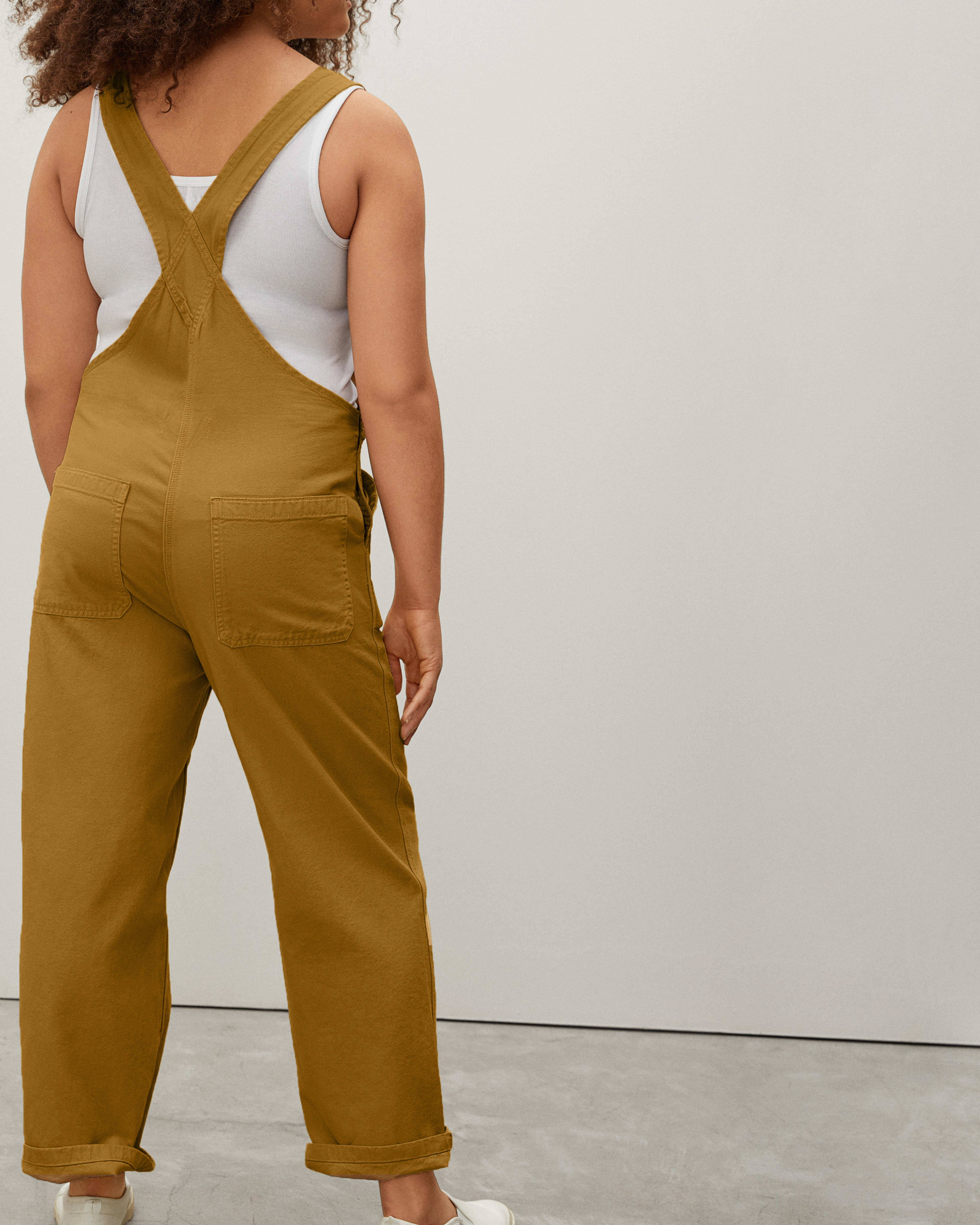 The Canvas Overalls Mustard Everlane