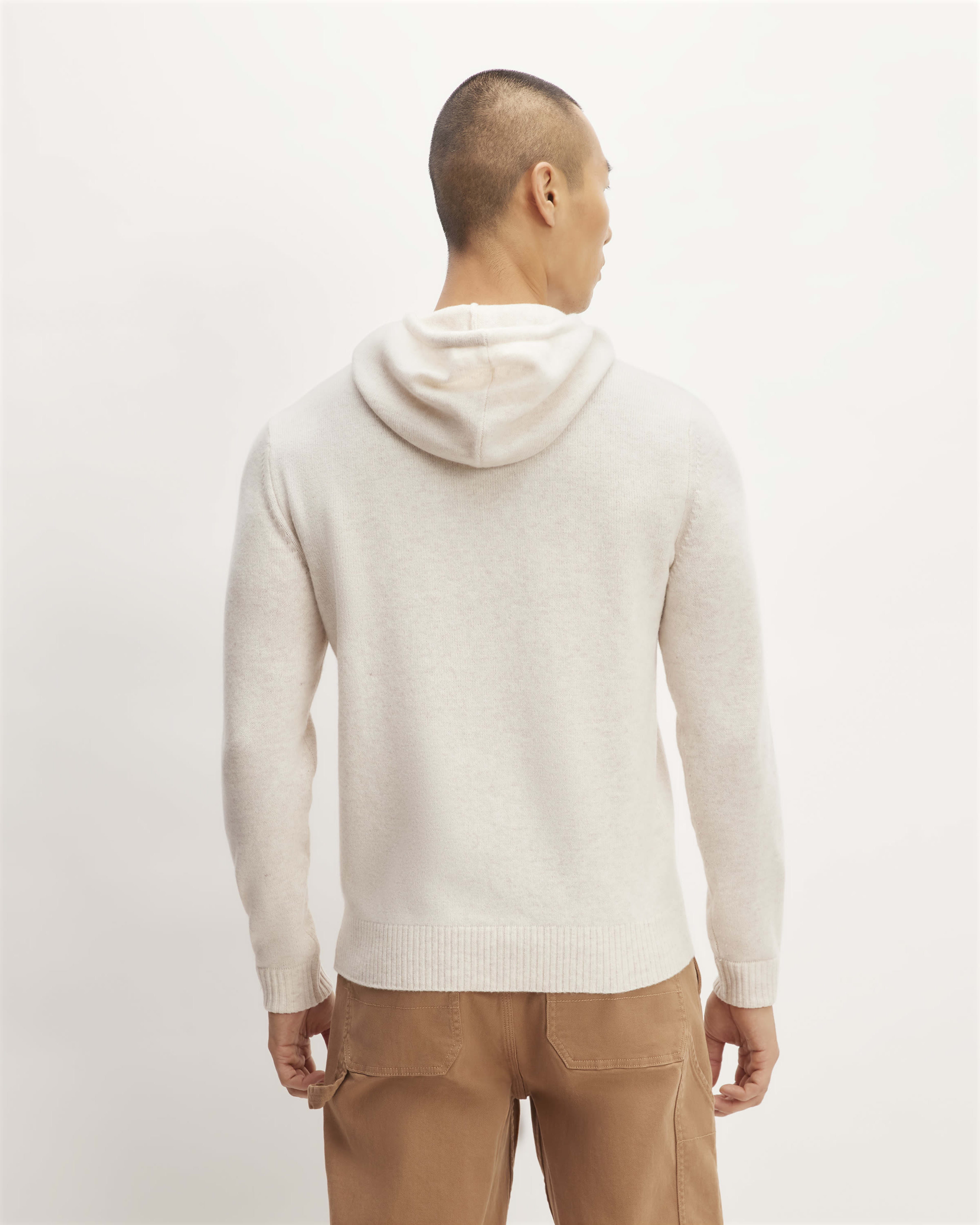 The Felted Merino Hoodie Heathered Oat Everlane
